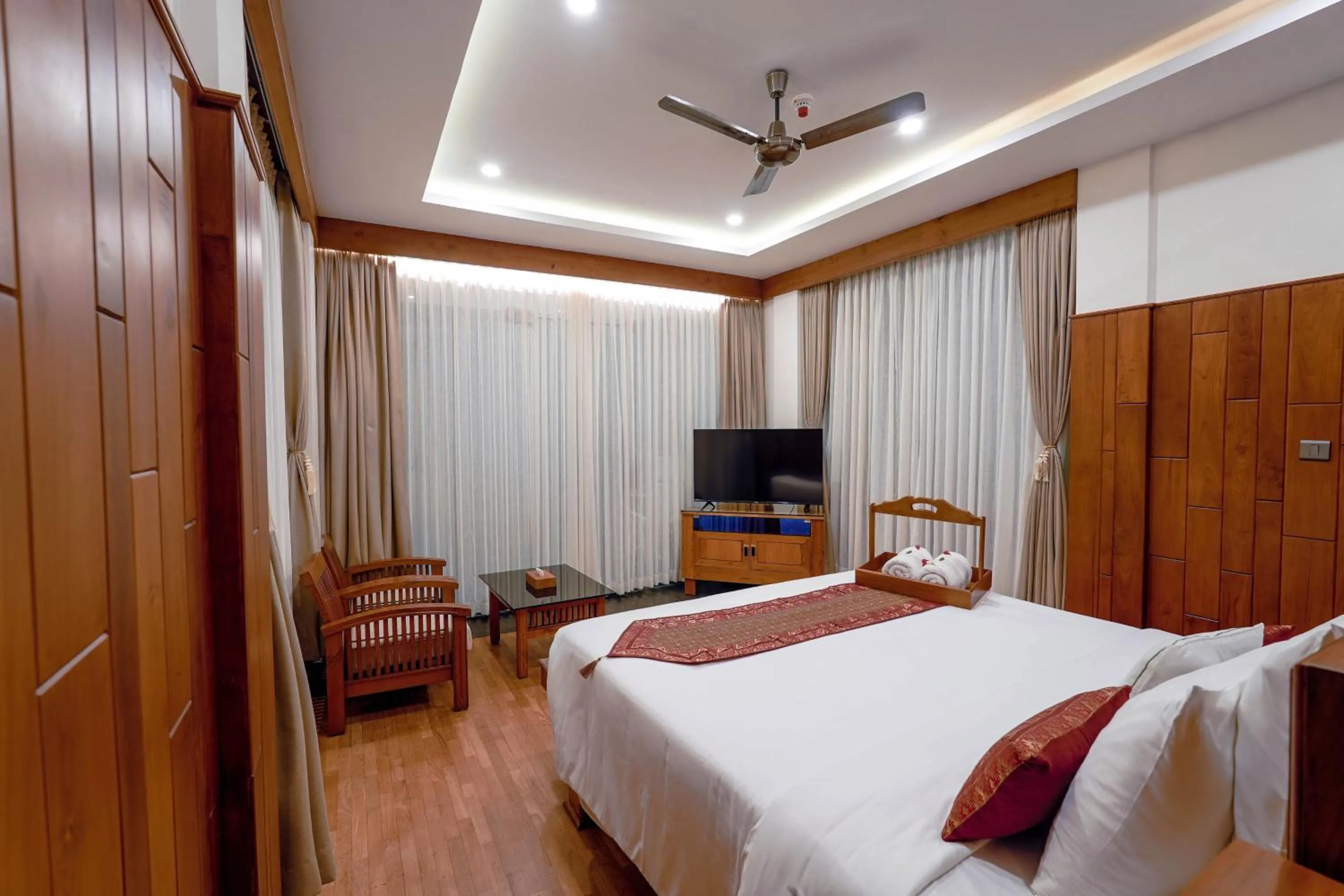 Bedroom, Bed in Chandys Drizzle Drops - Munnar Top Station