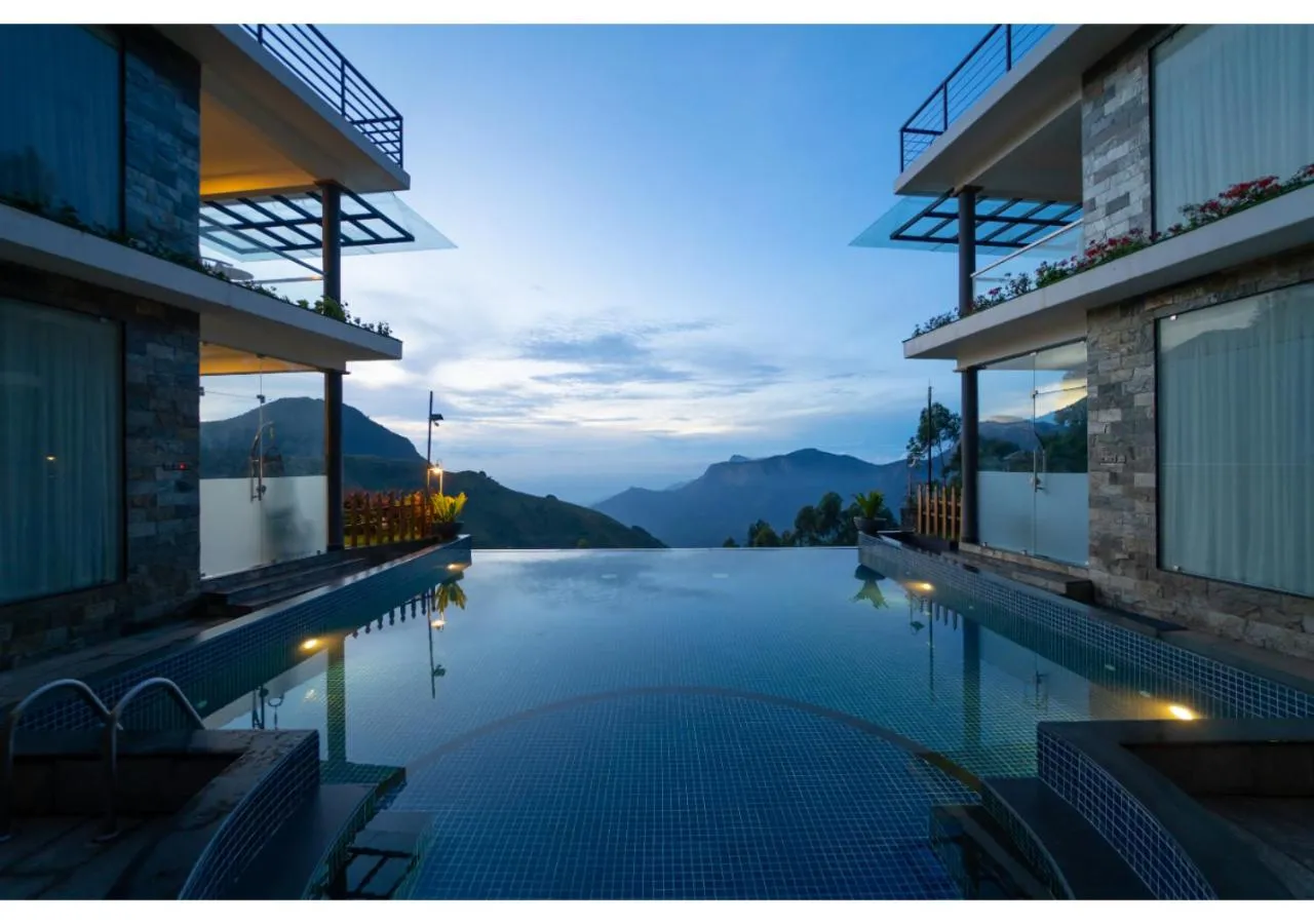 Pool view in Chandys Drizzle Drops - Munnar Top Station