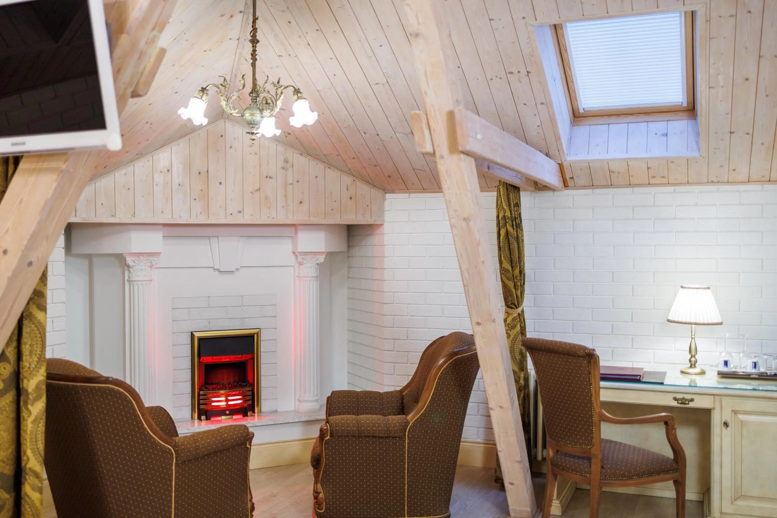 Seating area in Hotel Château Cihelny