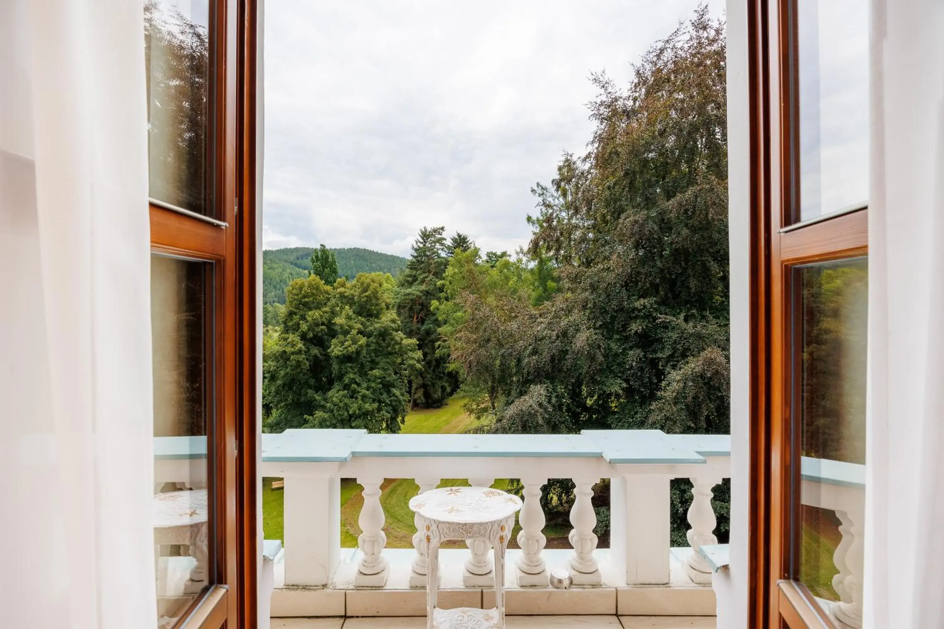 Deluxe Double Room with Balcony in Hotel Château Cihelny Deluxe Double Room with Balcony in Hotel Château Cihelny