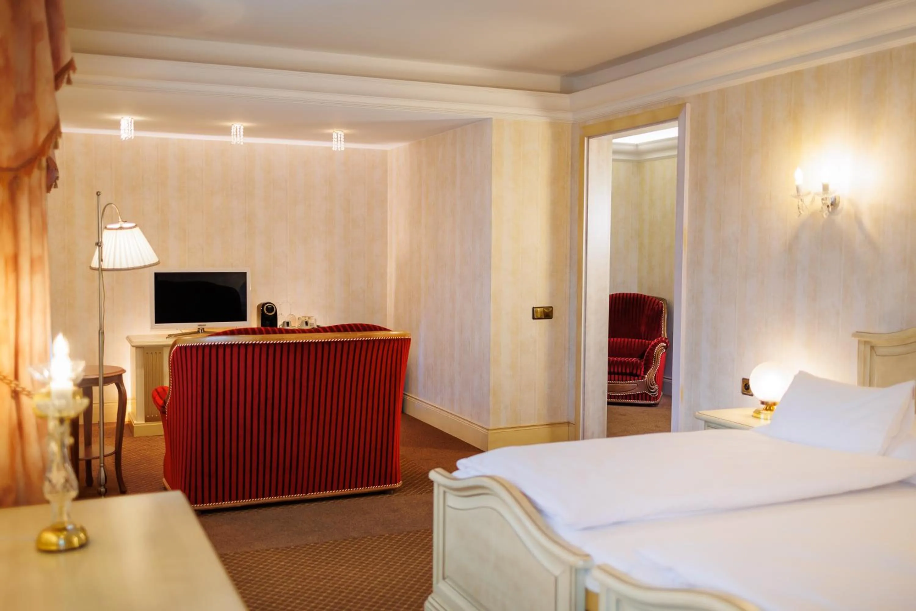 TV and multimedia, Bed in Hotel Château Cihelny