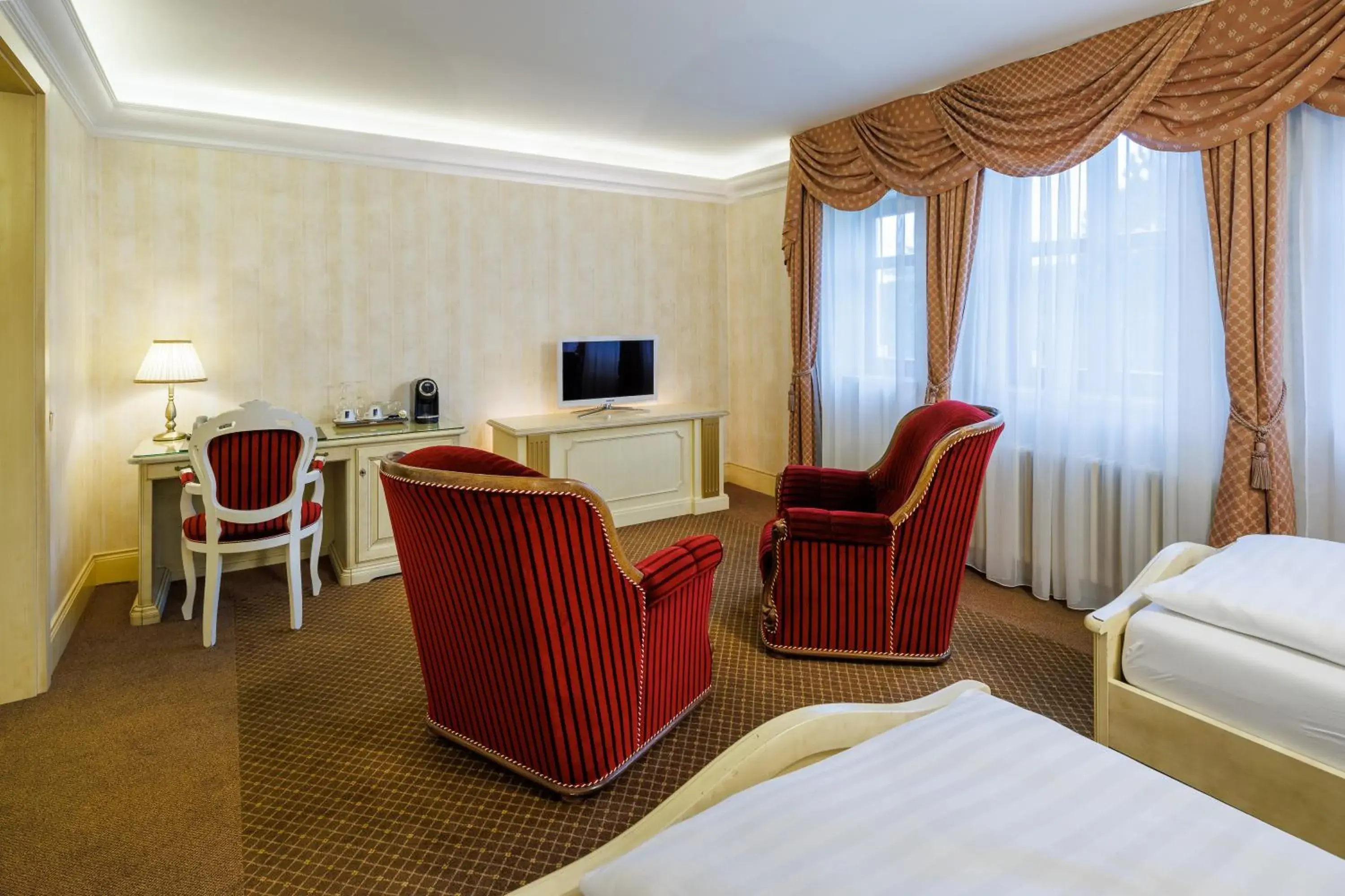 Superior Twin Room in Hotel Château Cihelny Superior Twin Room in Hotel Château Cihelny