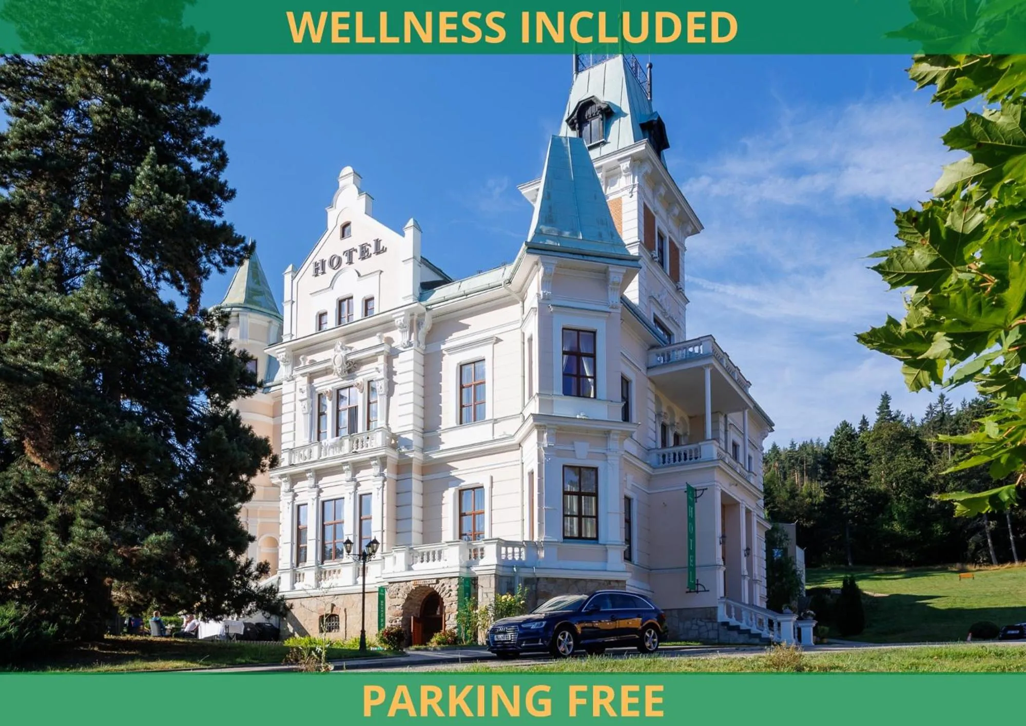 Property building in Hotel Château Cihelny