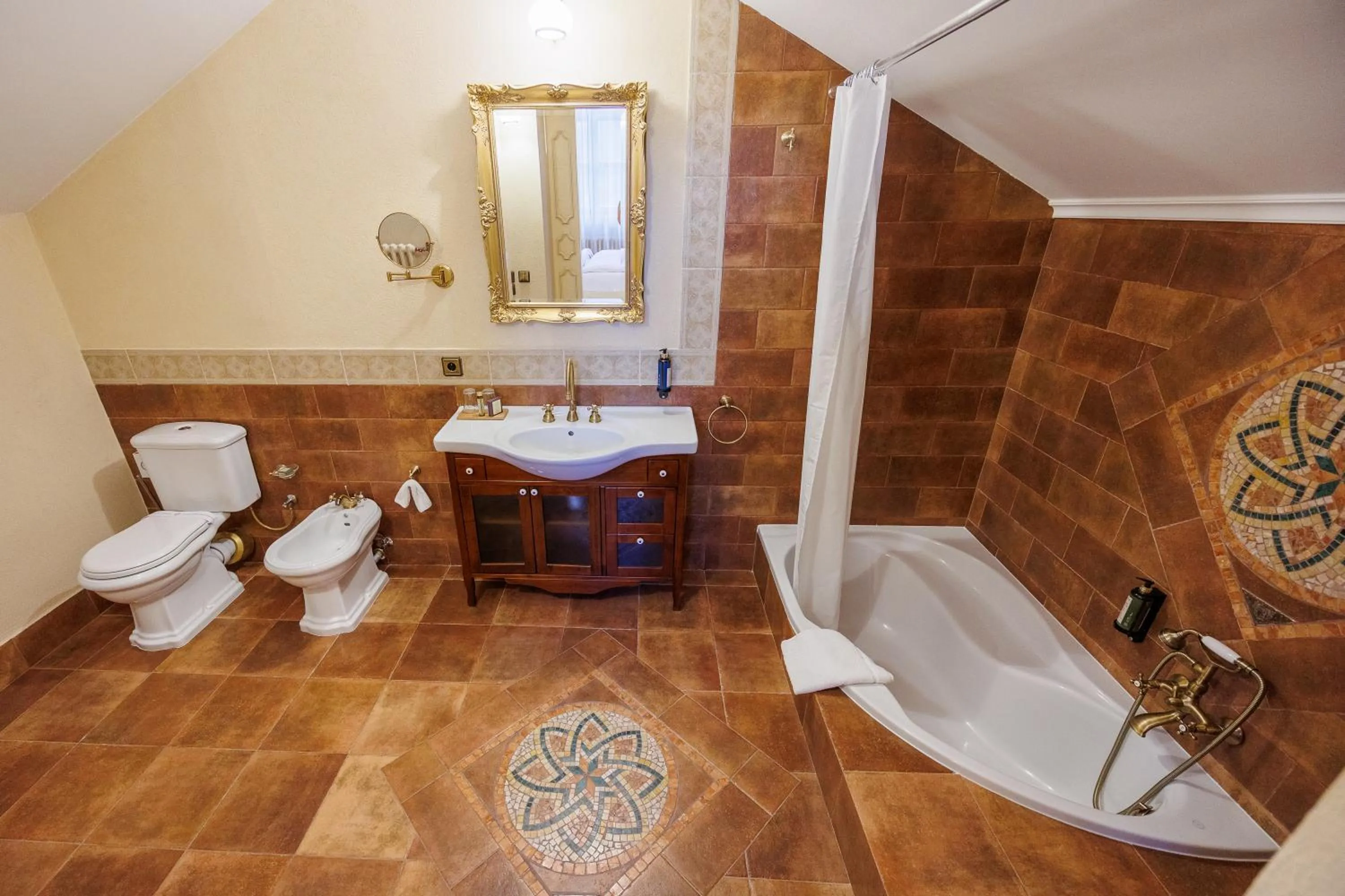 Shower in Hotel Château Cihelny