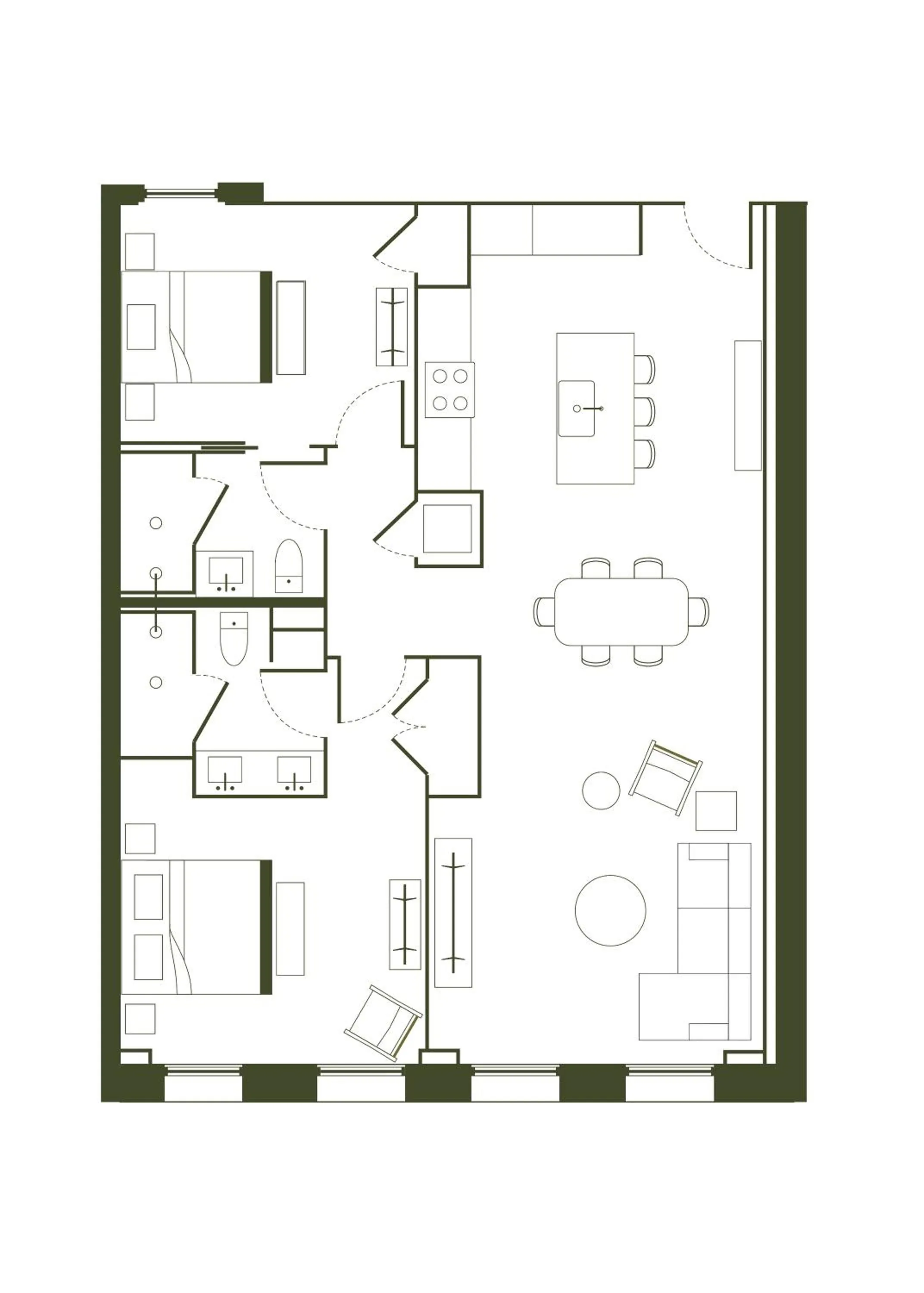 Floor plan in The Pinch Charleston
