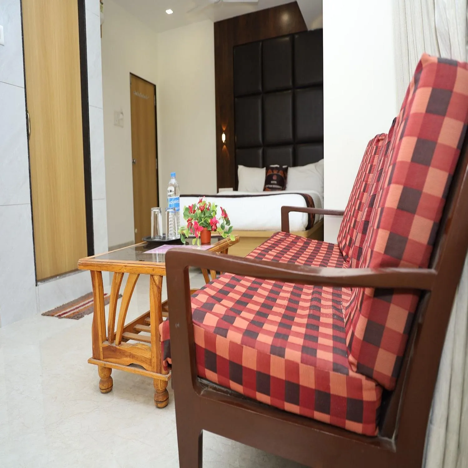 Seating area in Hotel Satyam Residency