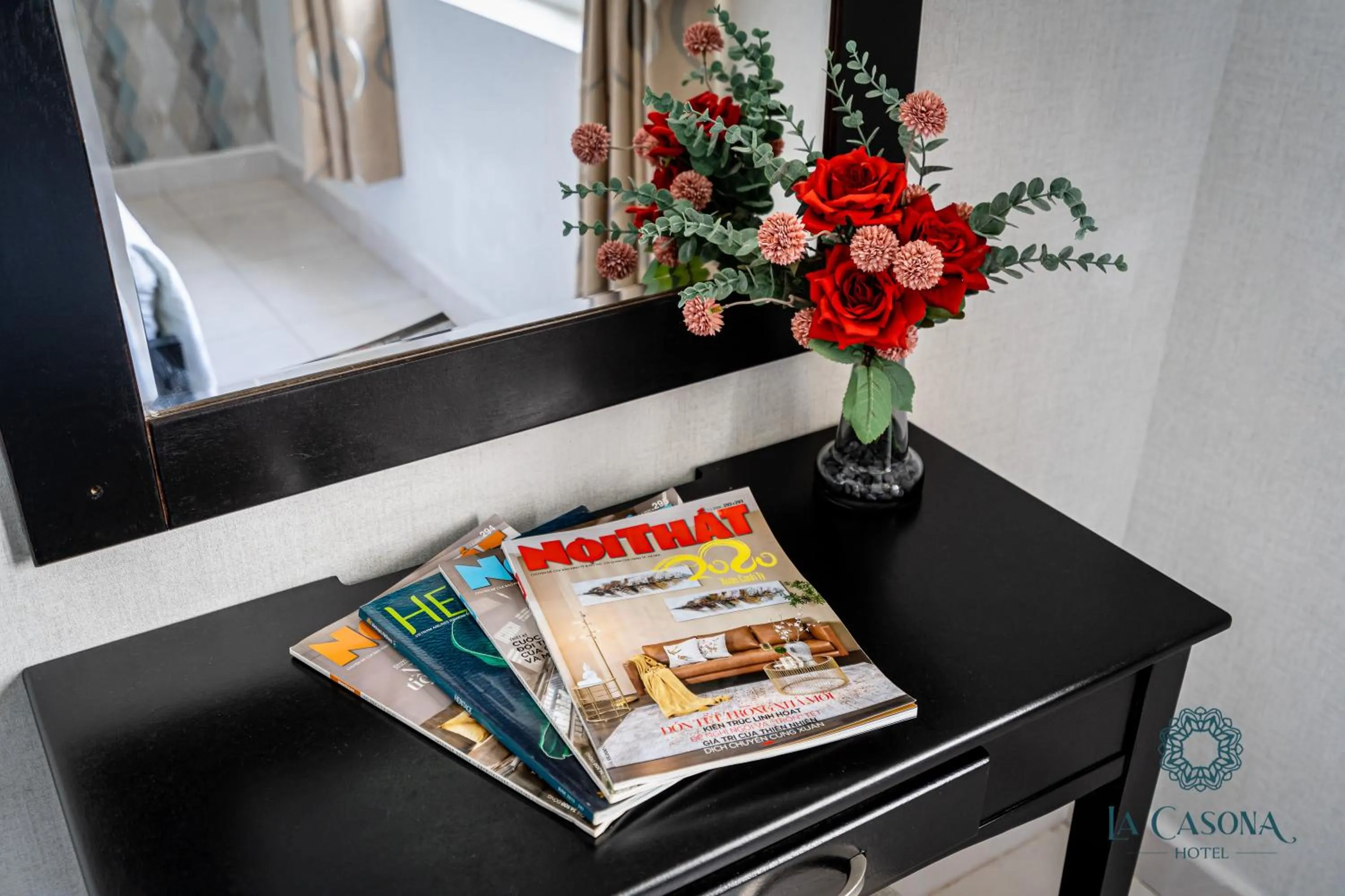 Seating area in La Casona Hotel