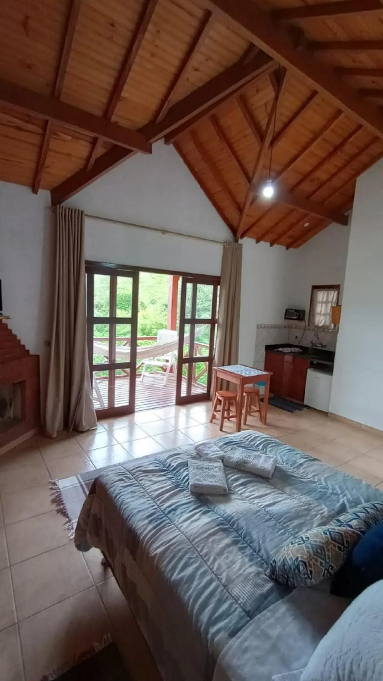 Bed in Pousada Vitória