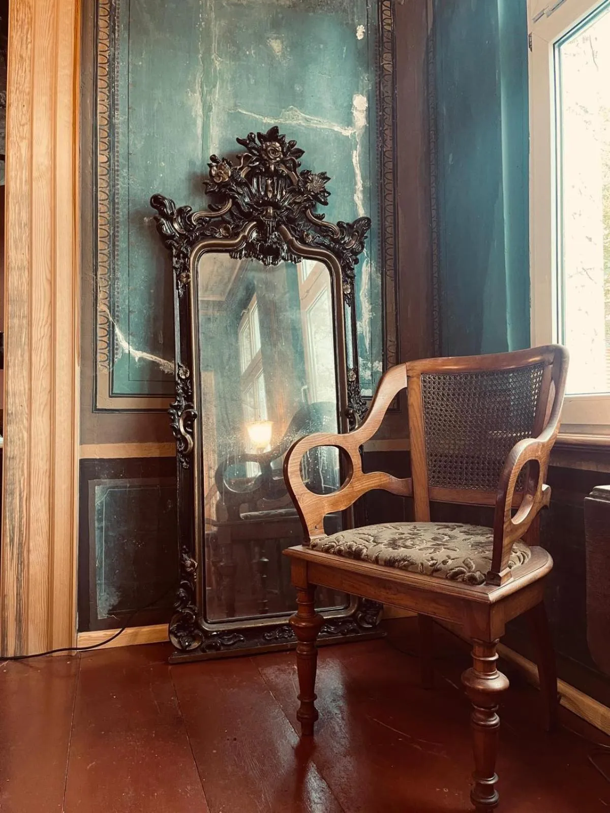 Living room in norddeutscher Hof - Kutscherstation