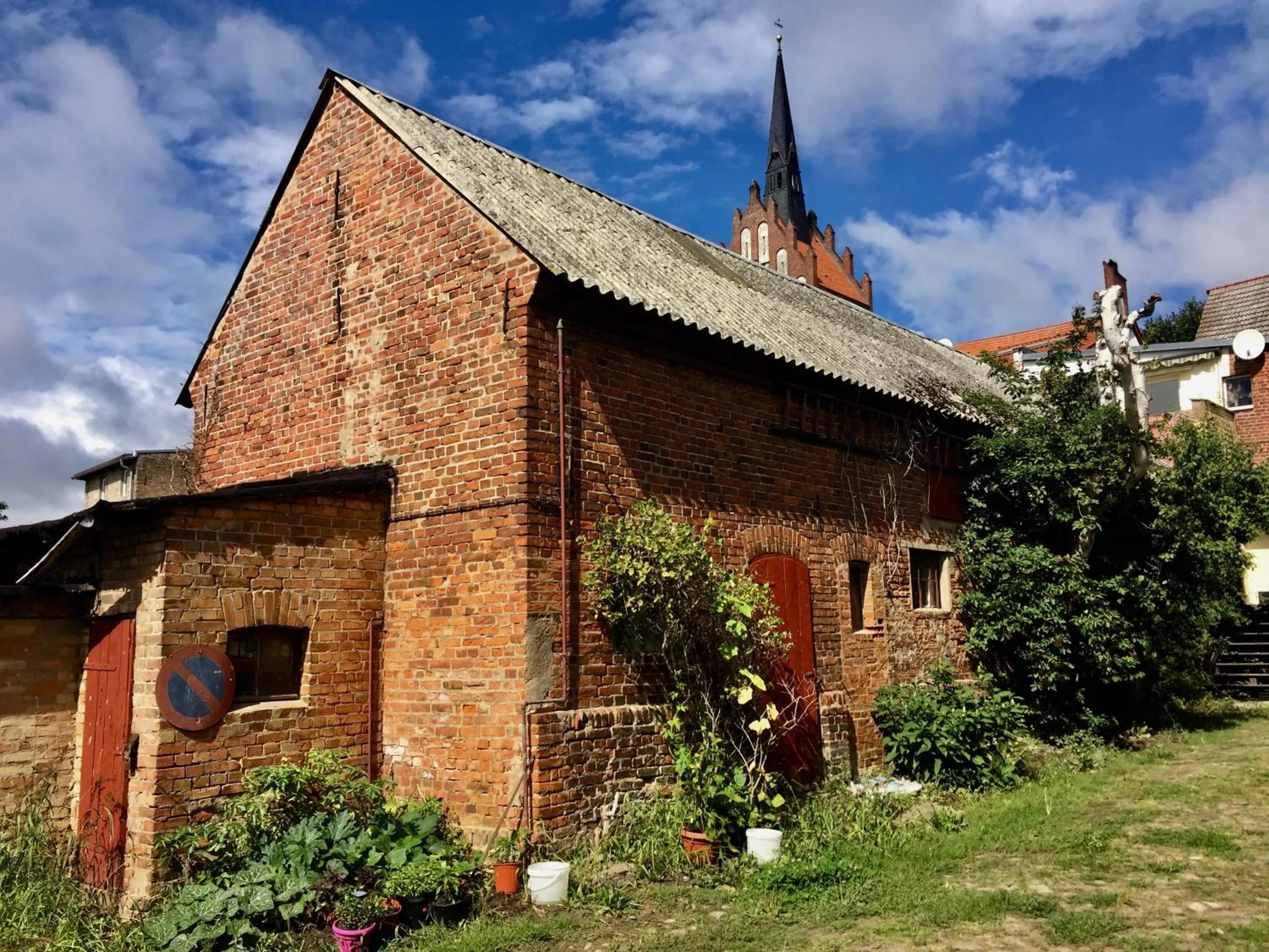 Patio in norddeutscher Hof - Kutscherstation