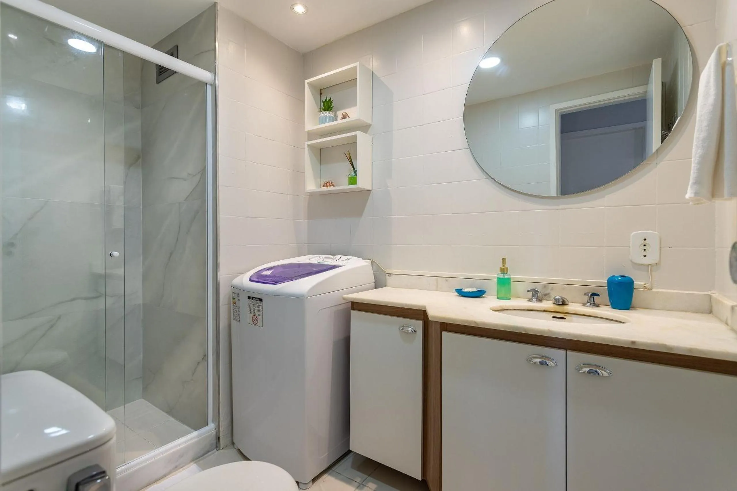 Shower in Rental Home Barra Palace Vista para o mar