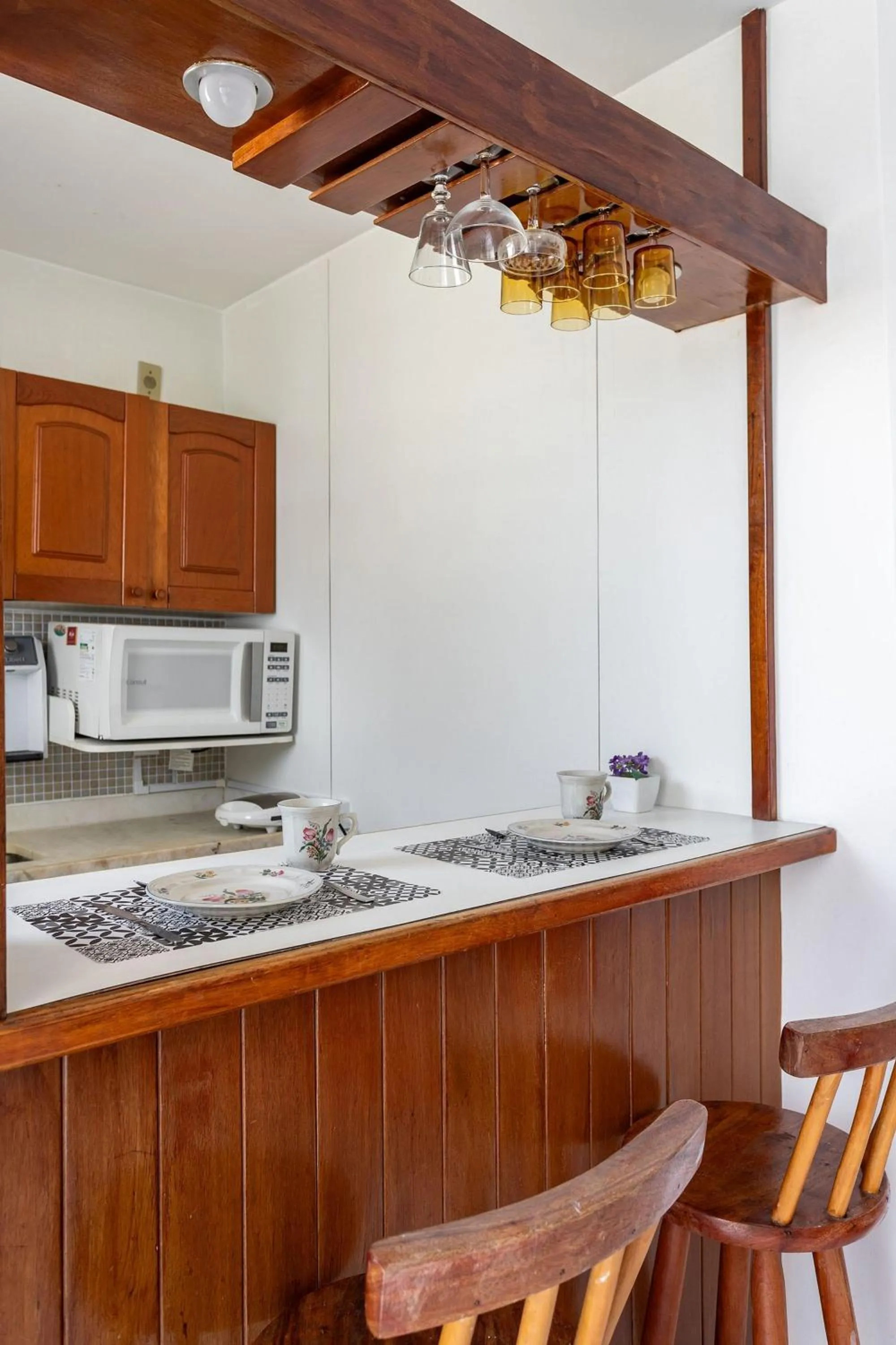 Kitchen or kitchenette in Rental Home Barra Palace Vista para o mar