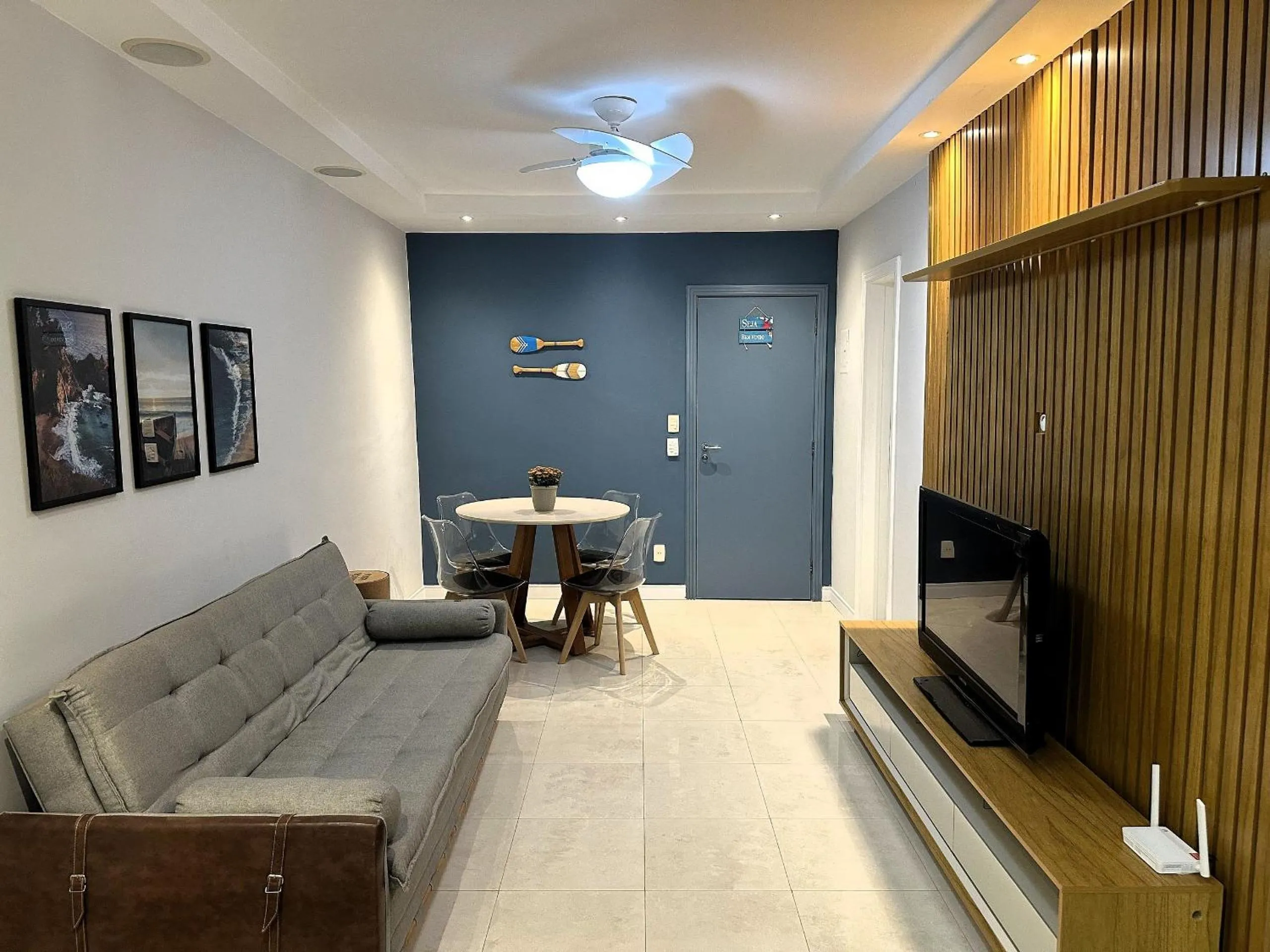 Living room in Rental Home Barra Palace Vista para o mar