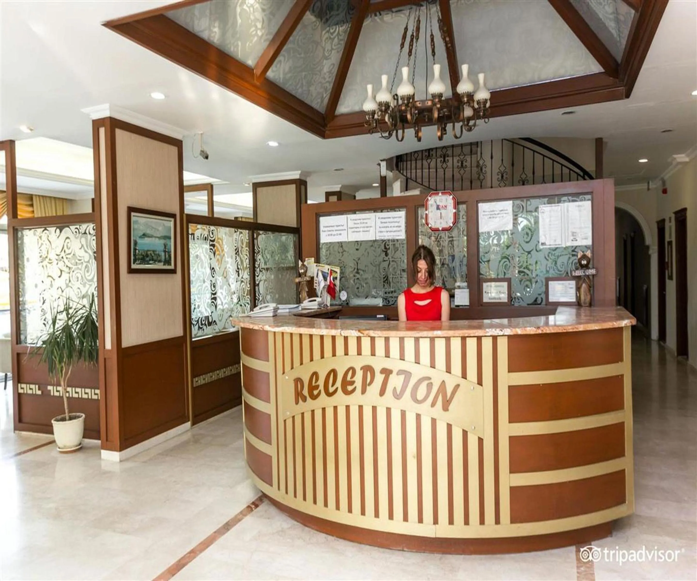 Lobby or reception in STELLA HOTEL&Spa ALL INCLUSIVE