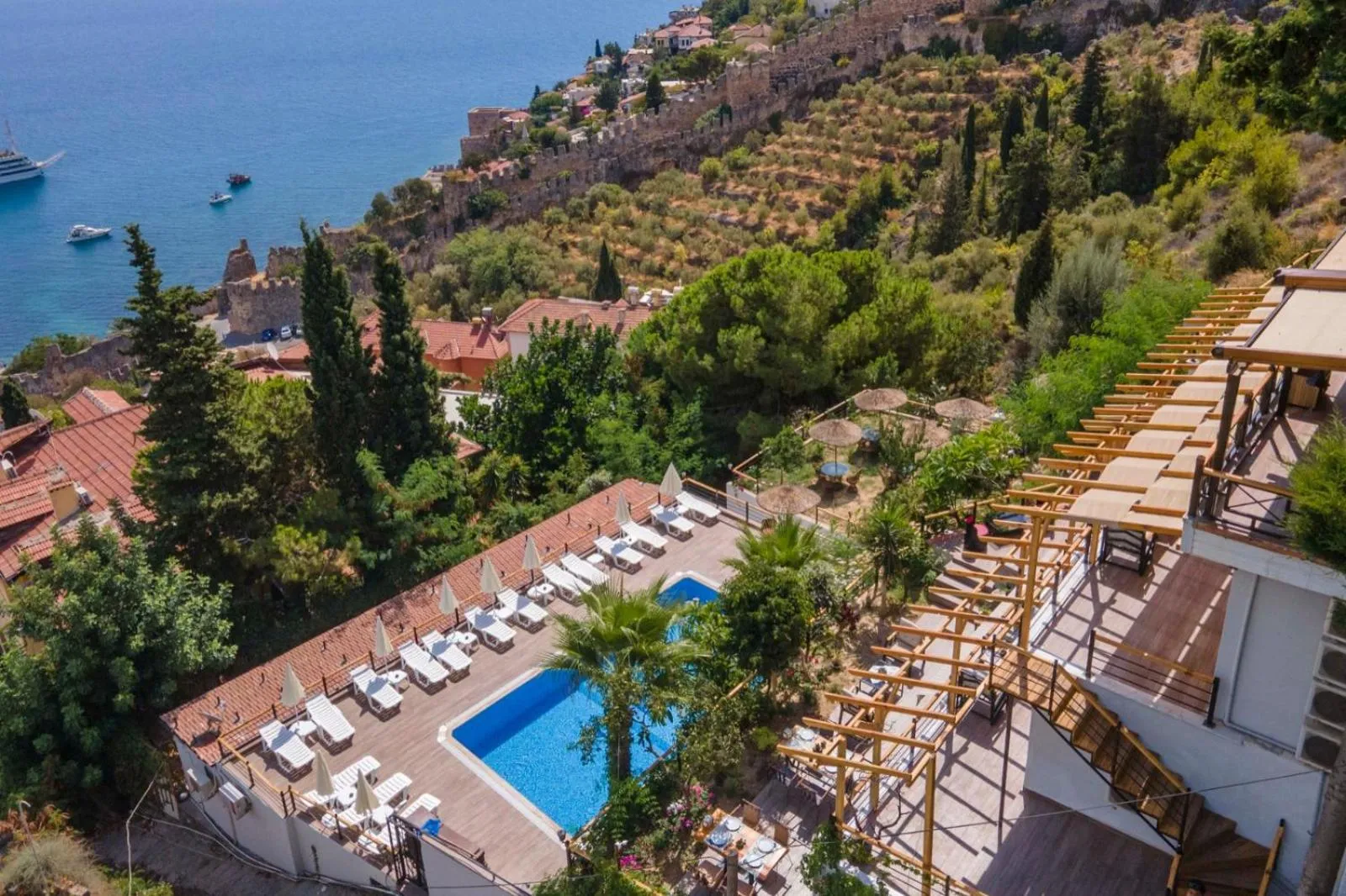 Bird's eye view in Castle Boutique Hotel Alanya