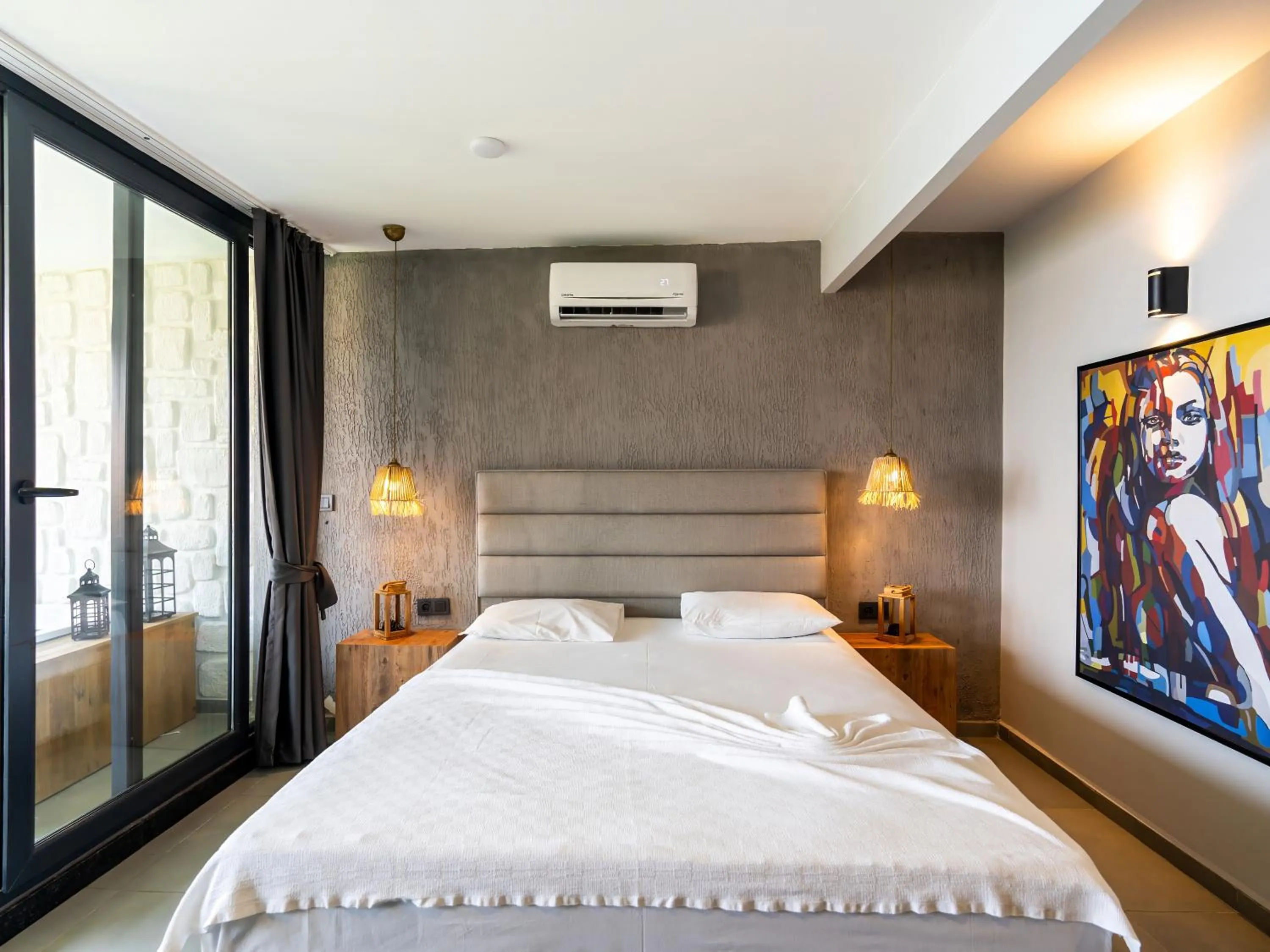 Bed in Castle Boutique Hotel Alanya