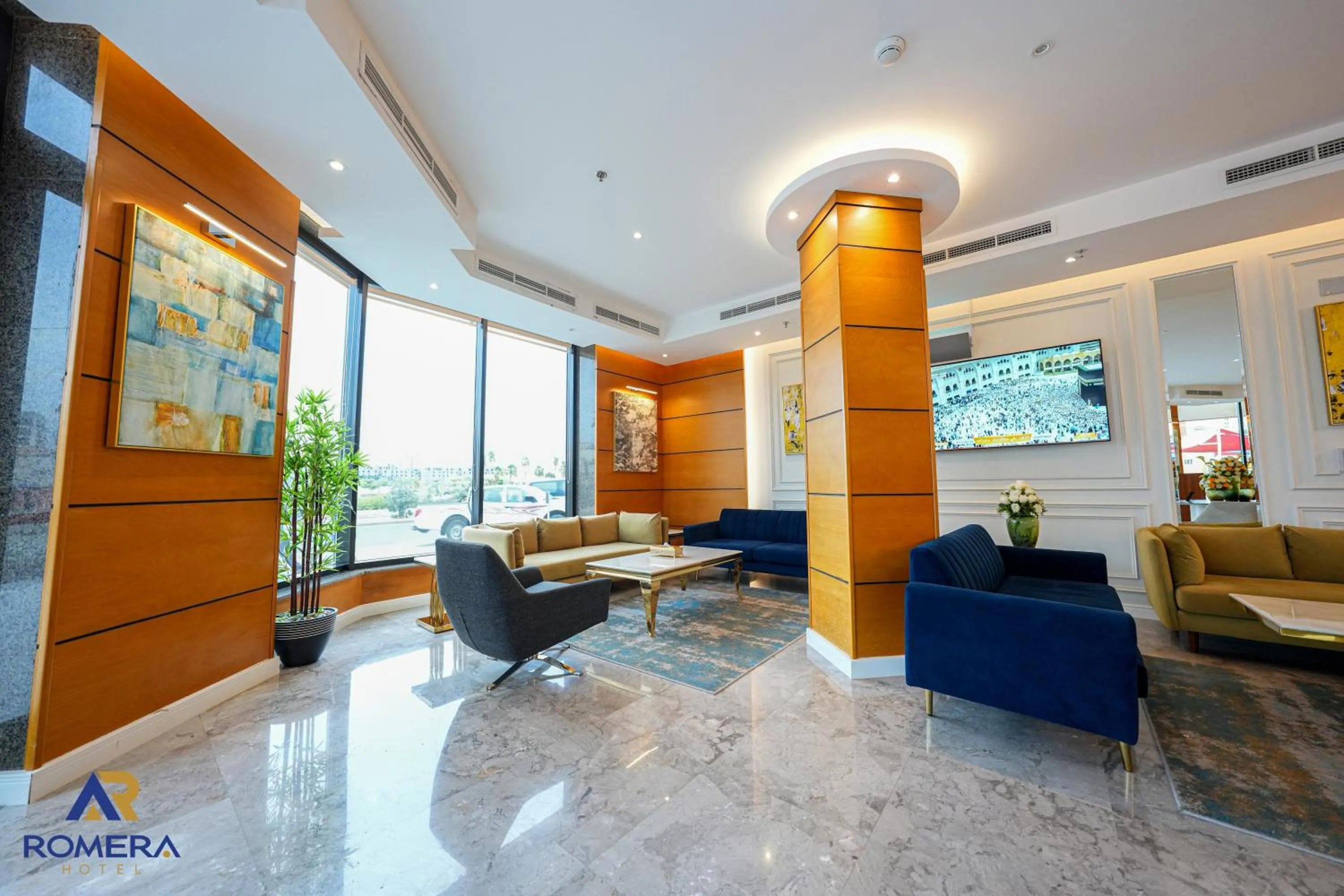 Lobby or reception in Romera Hotel