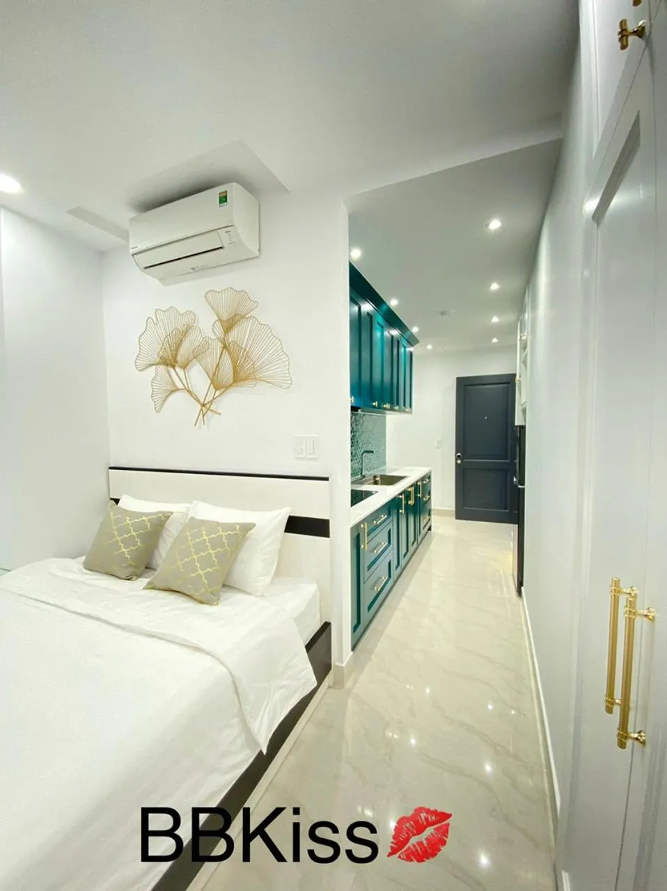 Bed in BBKISS Apartments & Hotel