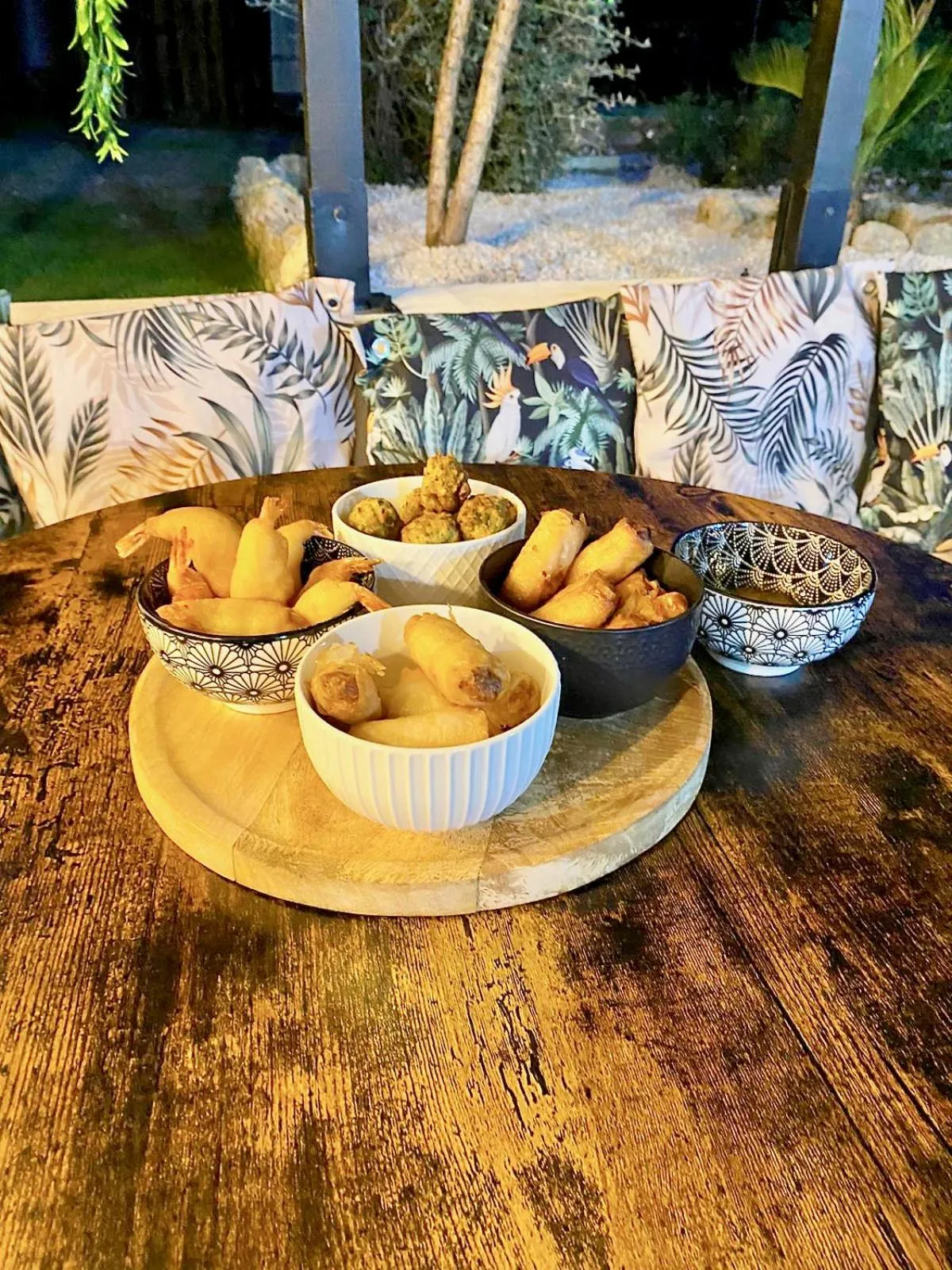 Food and drinks in La Villa Tosca