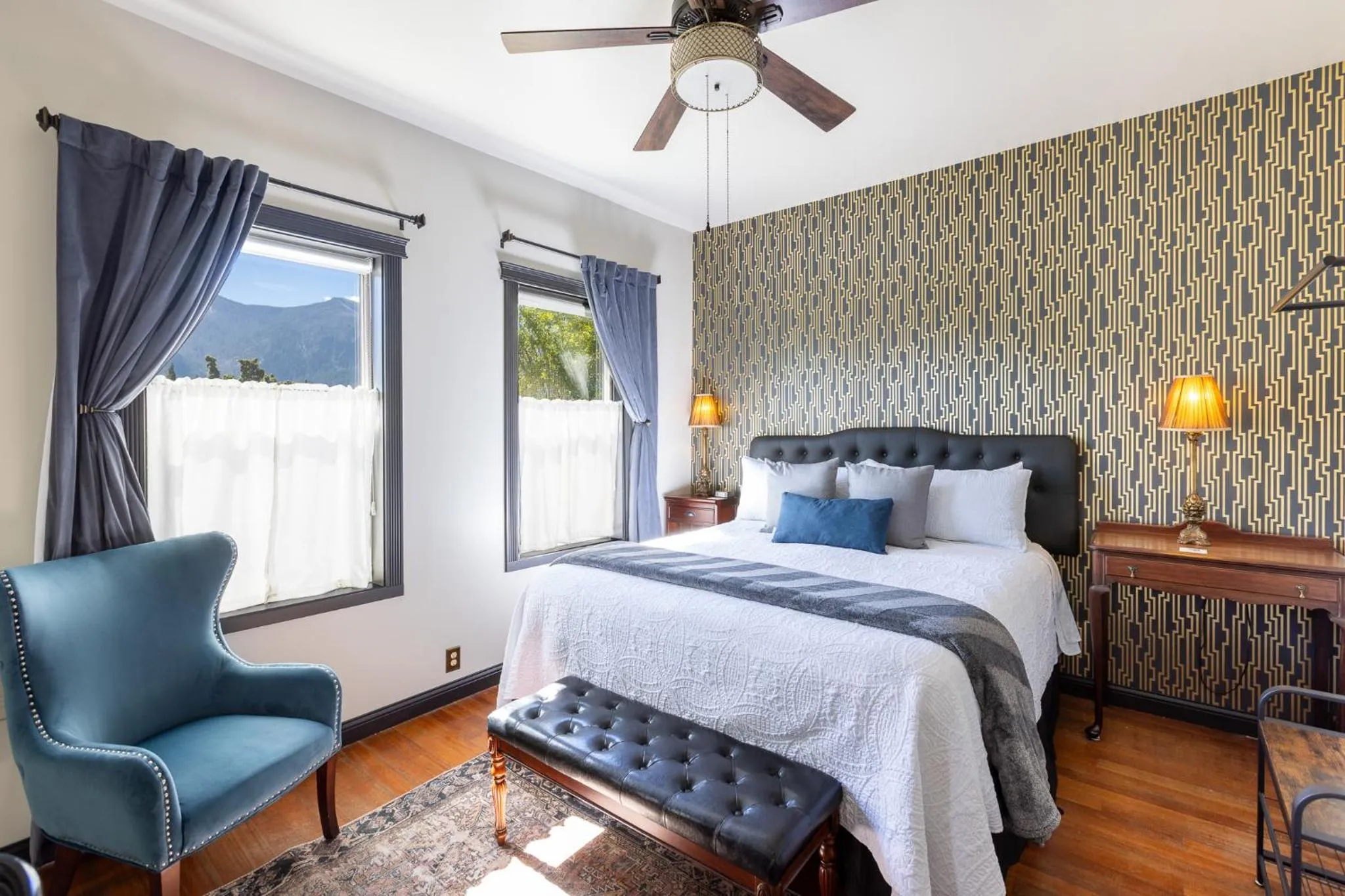 Bedroom, Bed in Hotel Stevenson