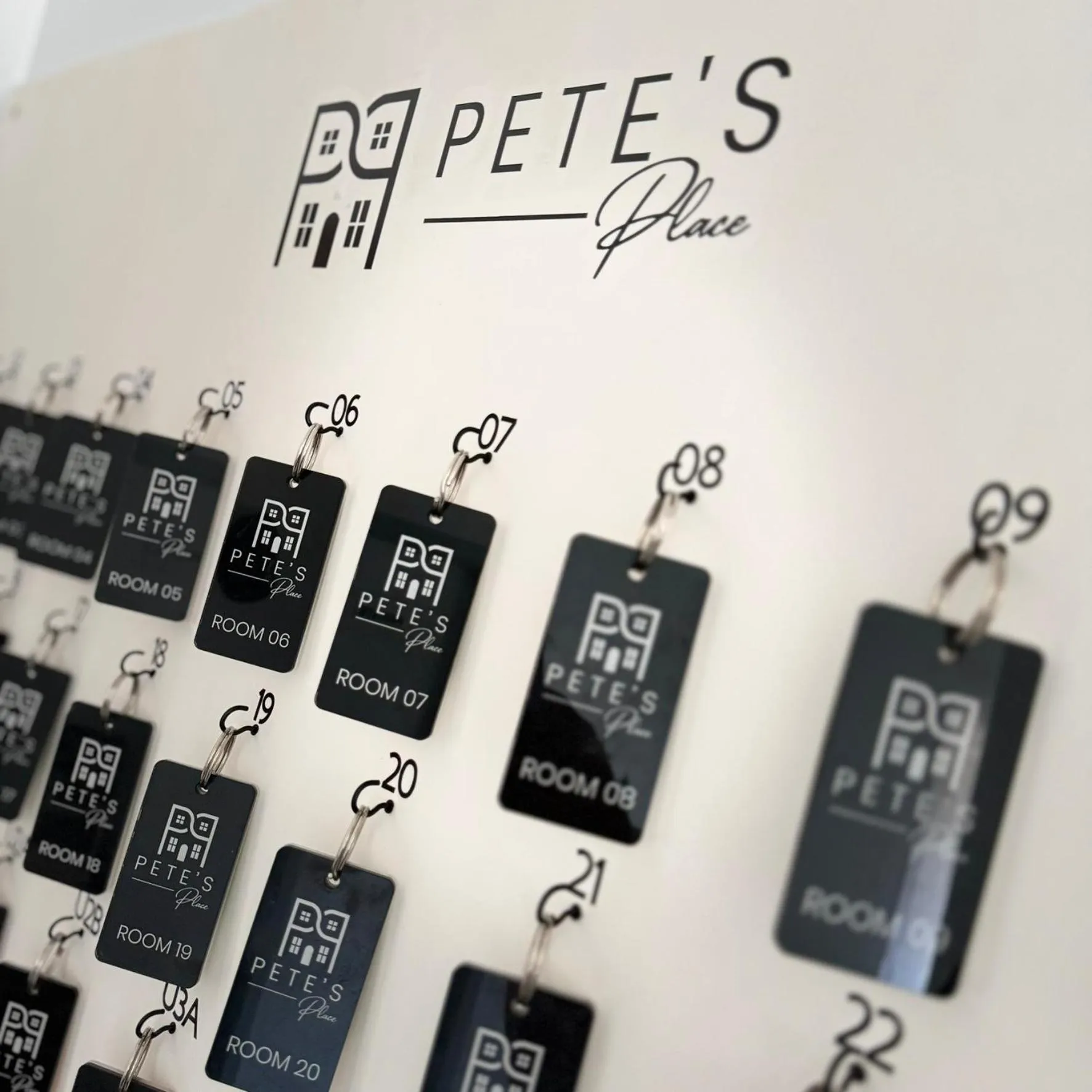 Property logo or sign in Pete's Place Roma