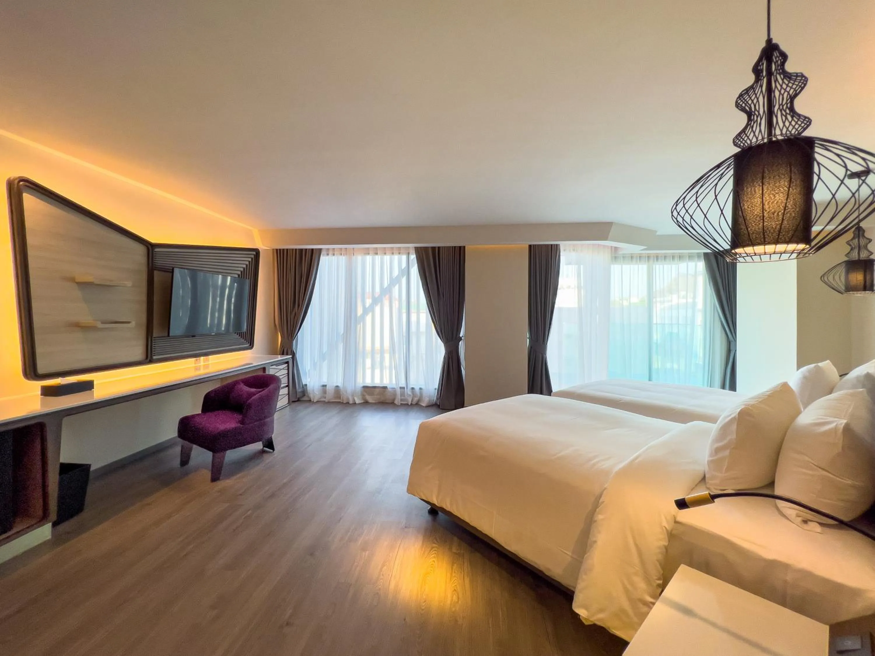 Bed in Amethyst Hotel Pattaya