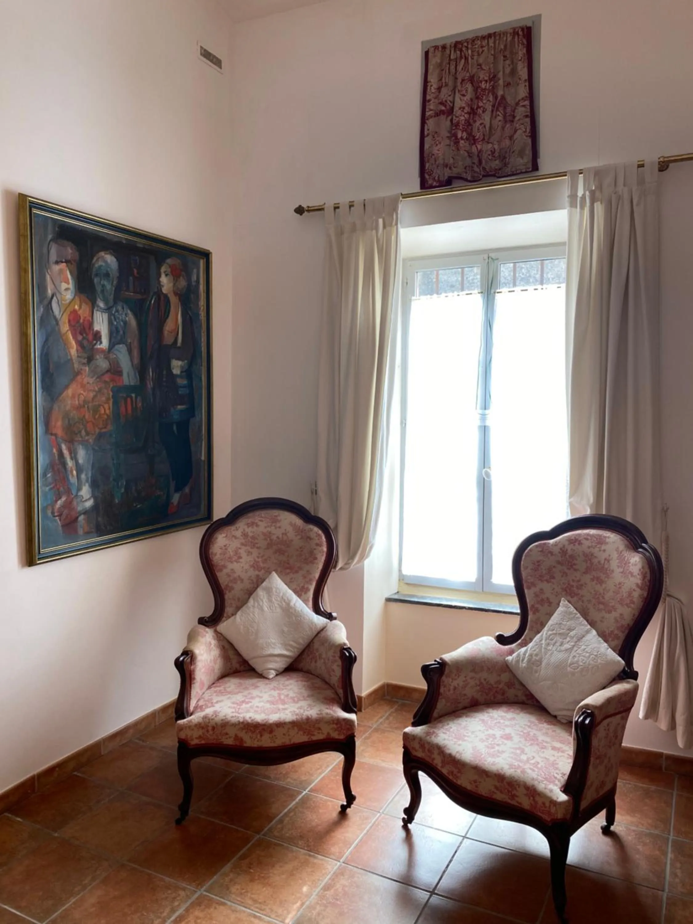 Seating area in Le Relais d'Affiac