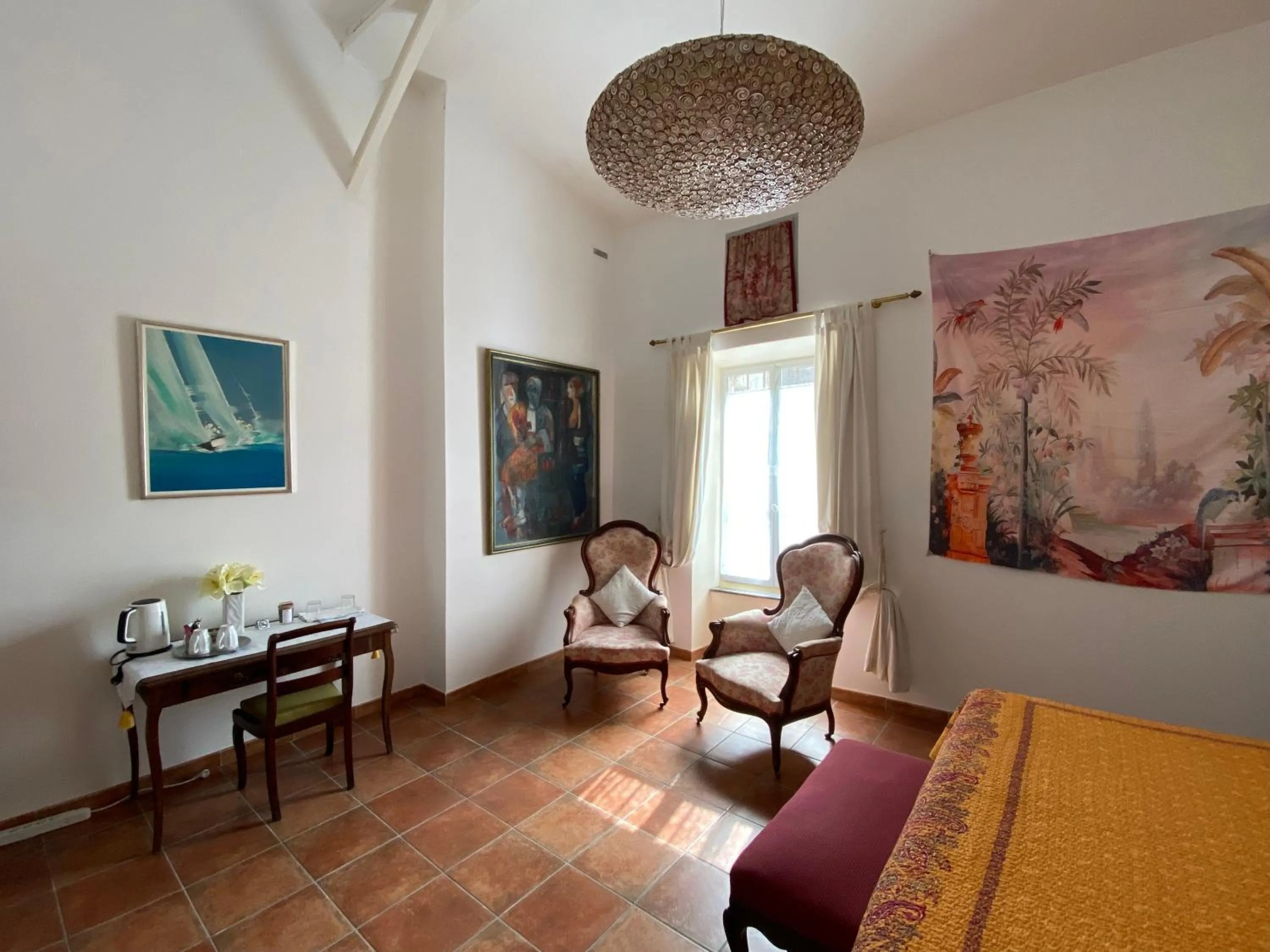 Seating area in Le Relais d'Affiac