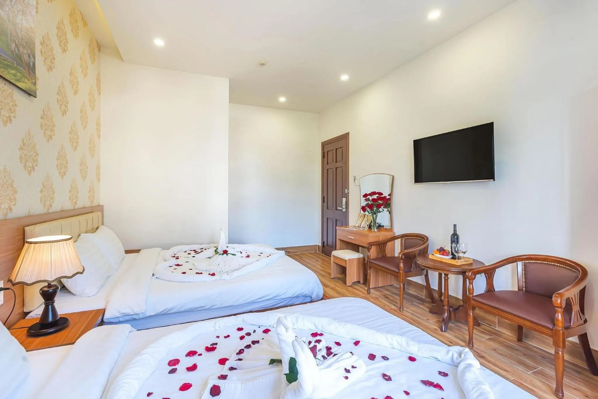 Bed in Villa Hoa Ly Đà Lạt