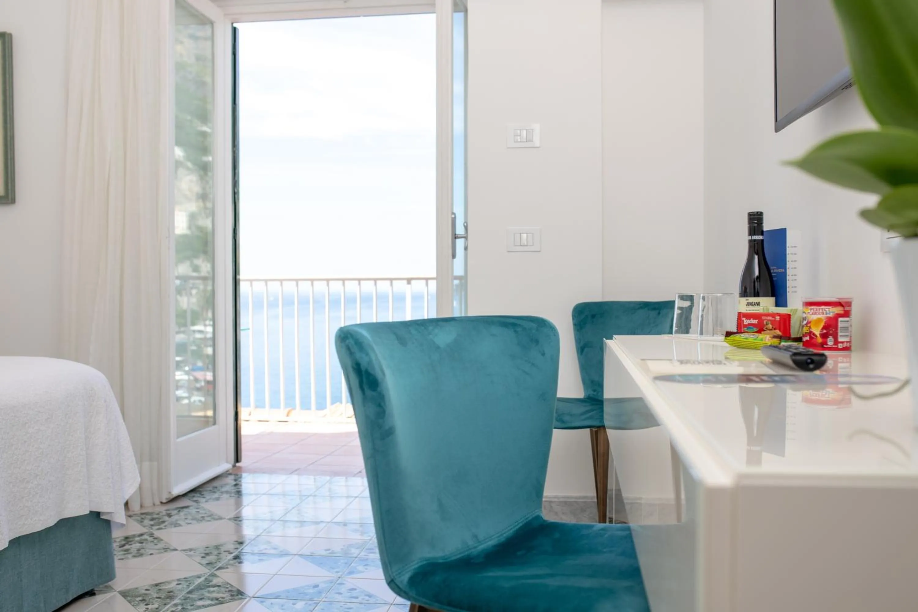 Decorative detail, Bed in Hotel Marina Riviera