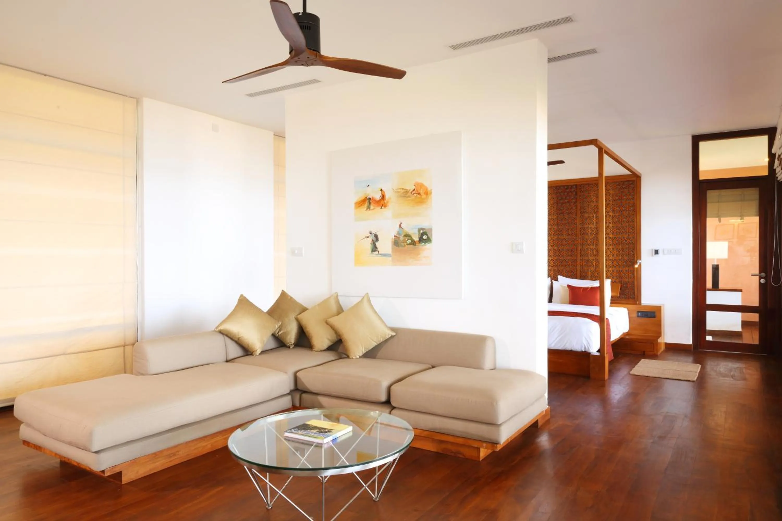 Living room, Bed in Anantaya Resort & Spa Chilaw