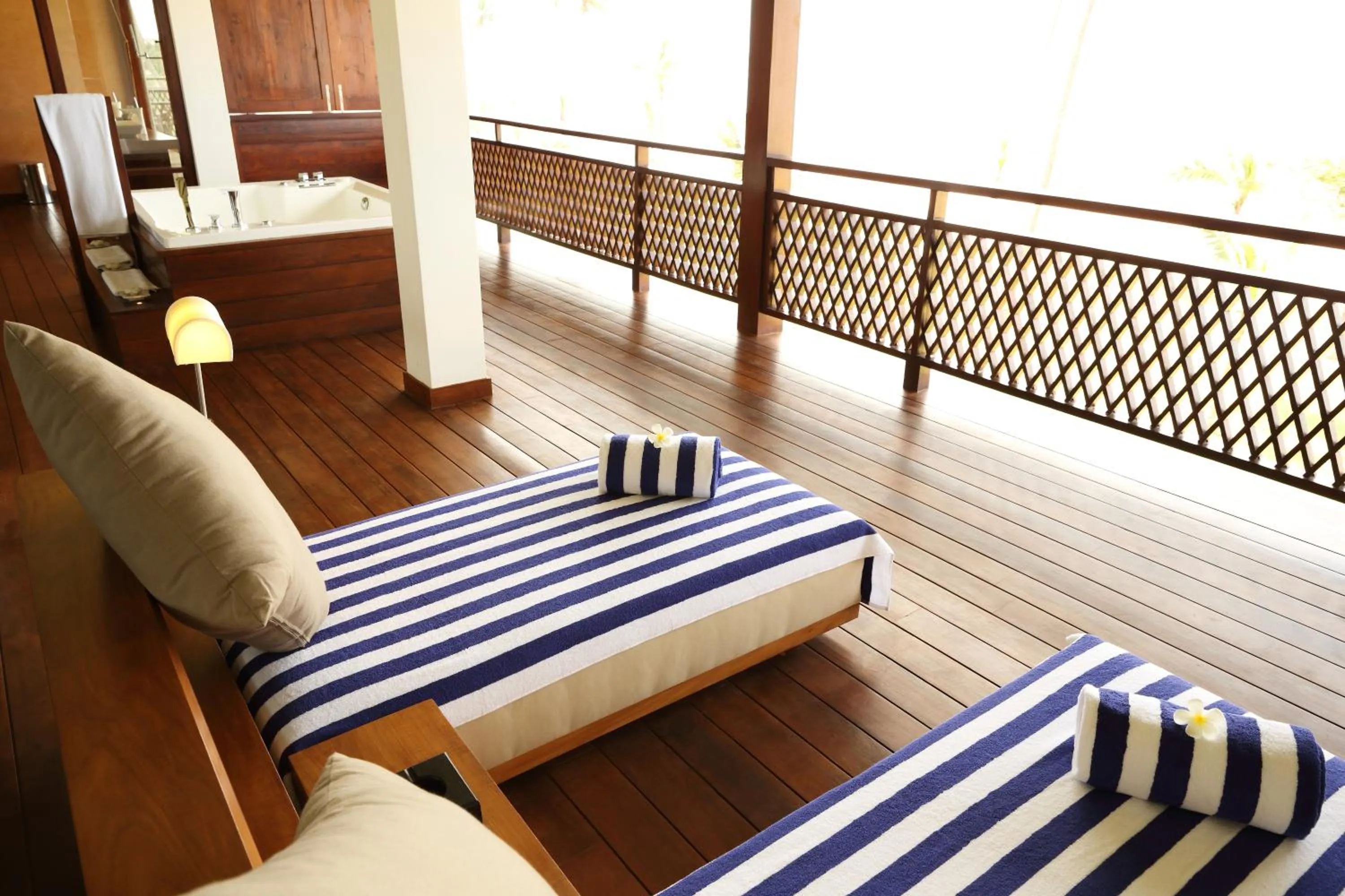 Balcony/Terrace, Bed in Anantaya Resort & Spa Chilaw