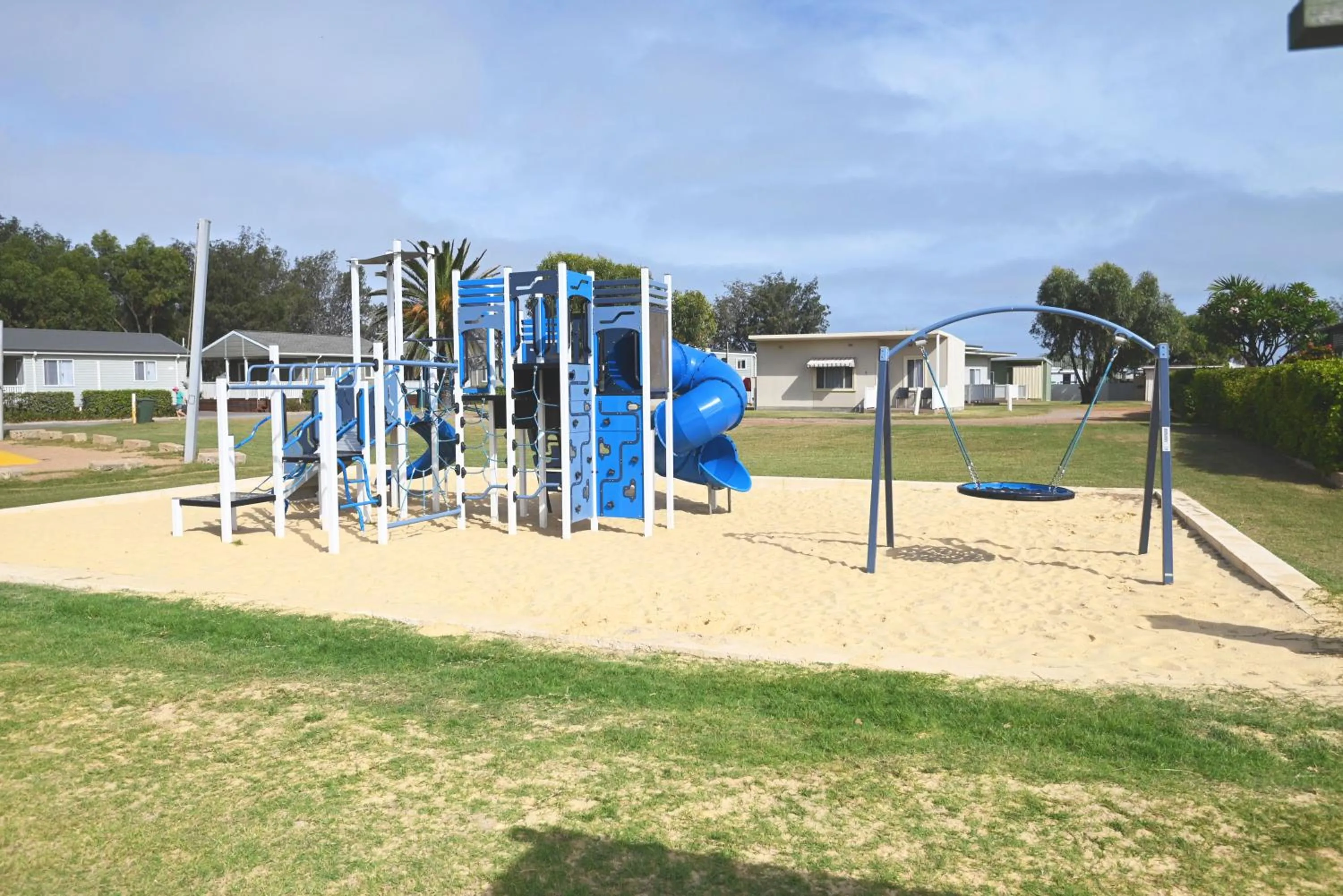 Children play ground in Belair Gardens Caravan Park