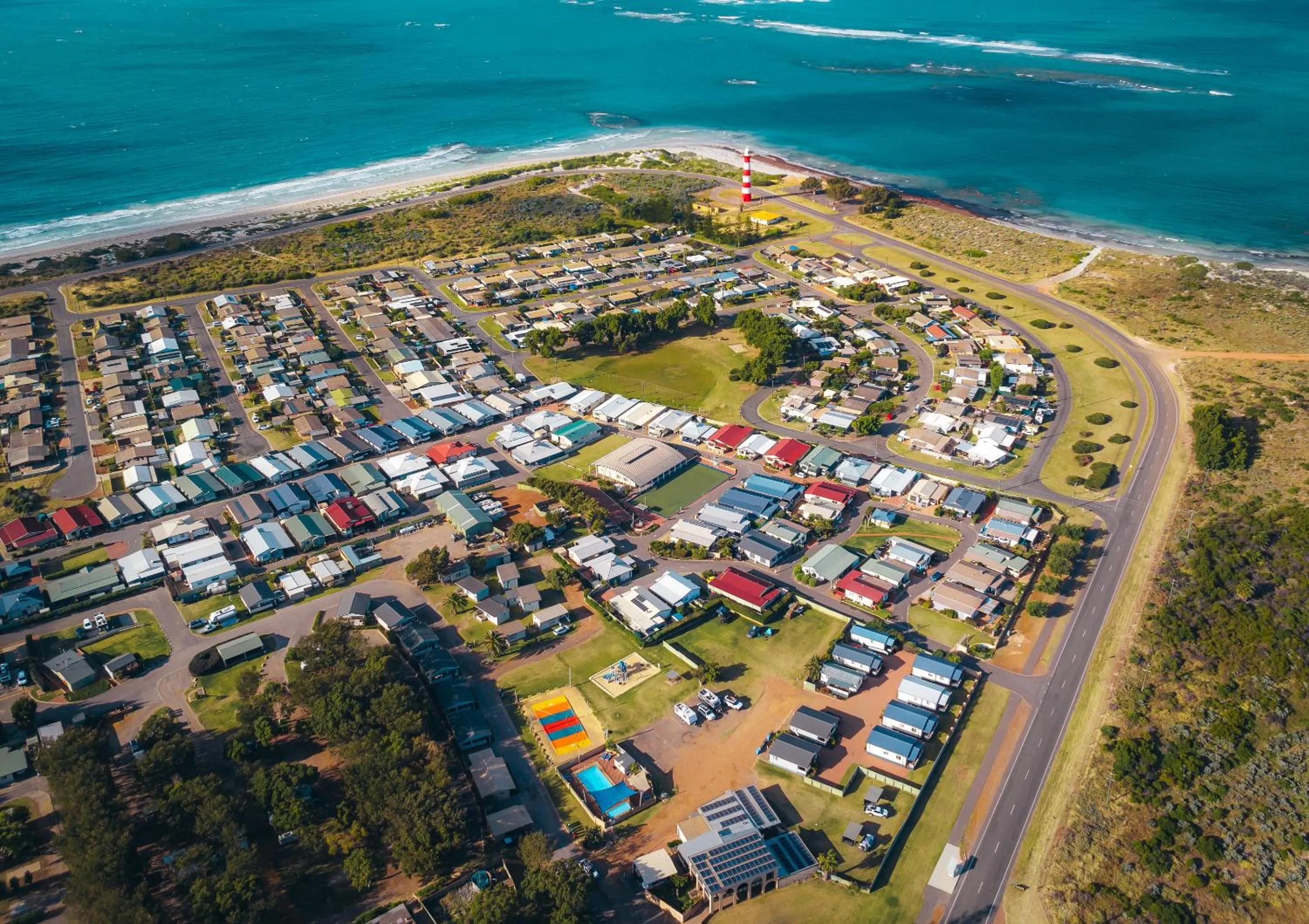 Bird's eye view in Belair Gardens Caravan Park
