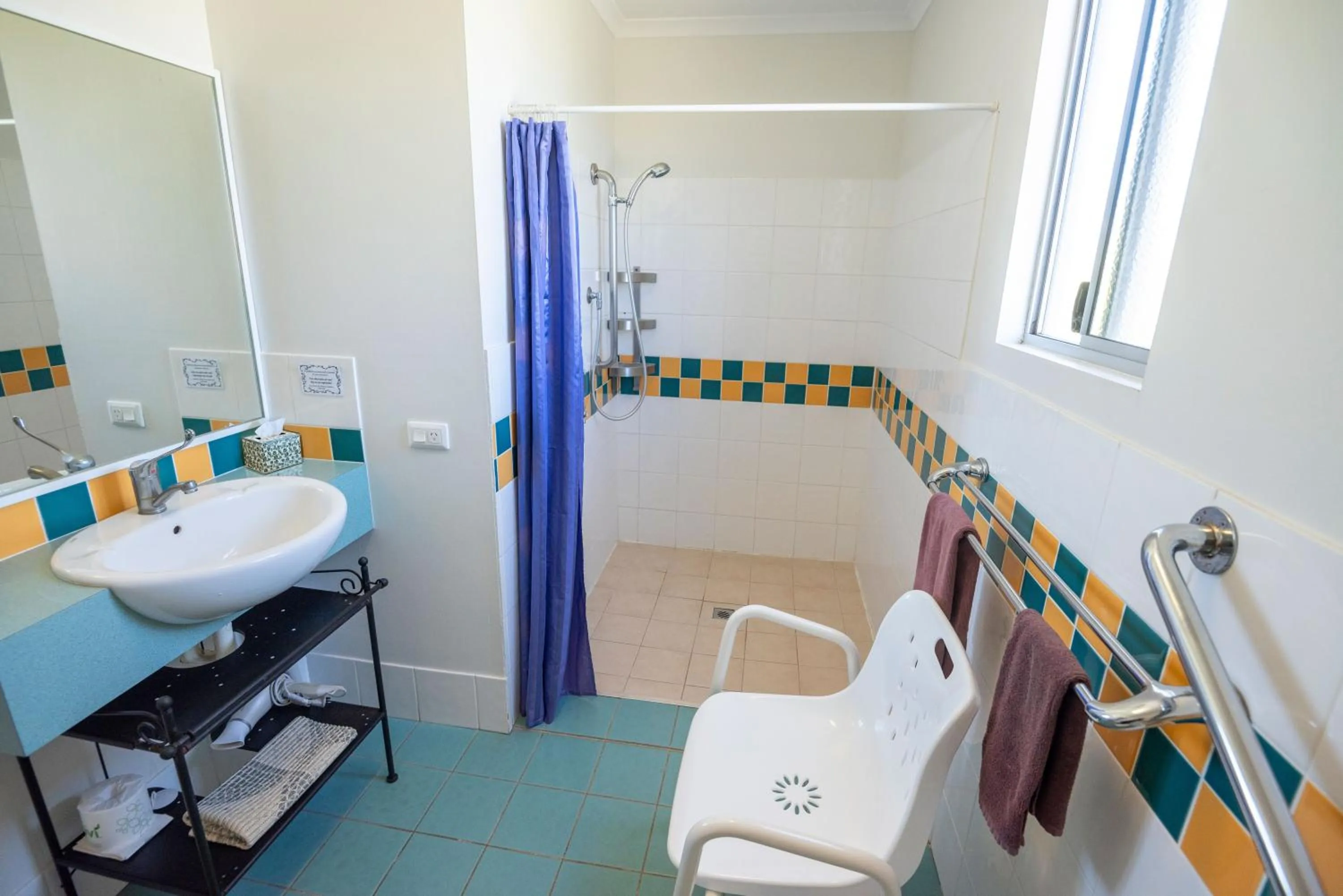 Bathroom in Belair Gardens Caravan Park