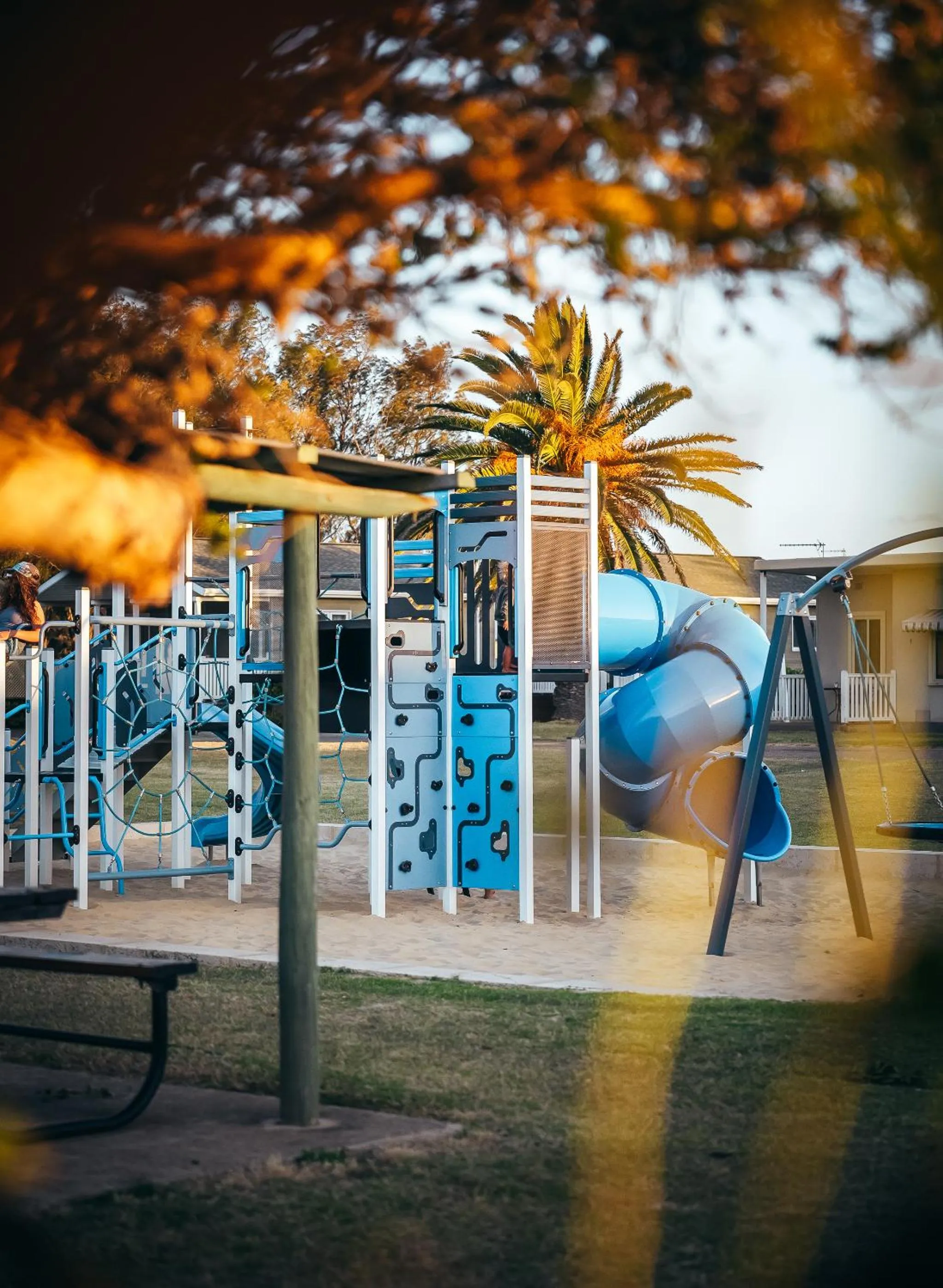 Children play ground in Belair Gardens Caravan Park