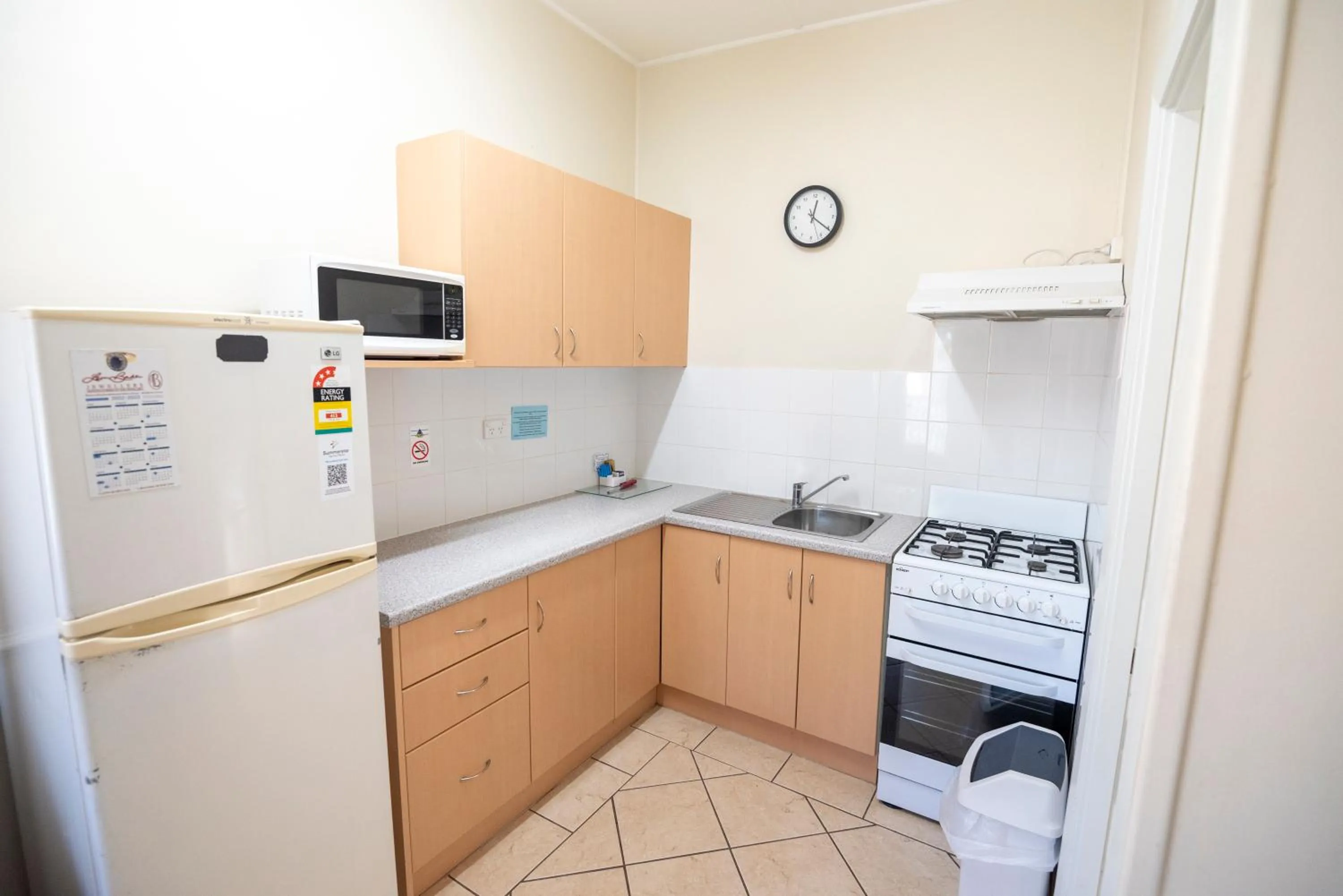 Kitchen or kitchenette in Belair Gardens Caravan Park