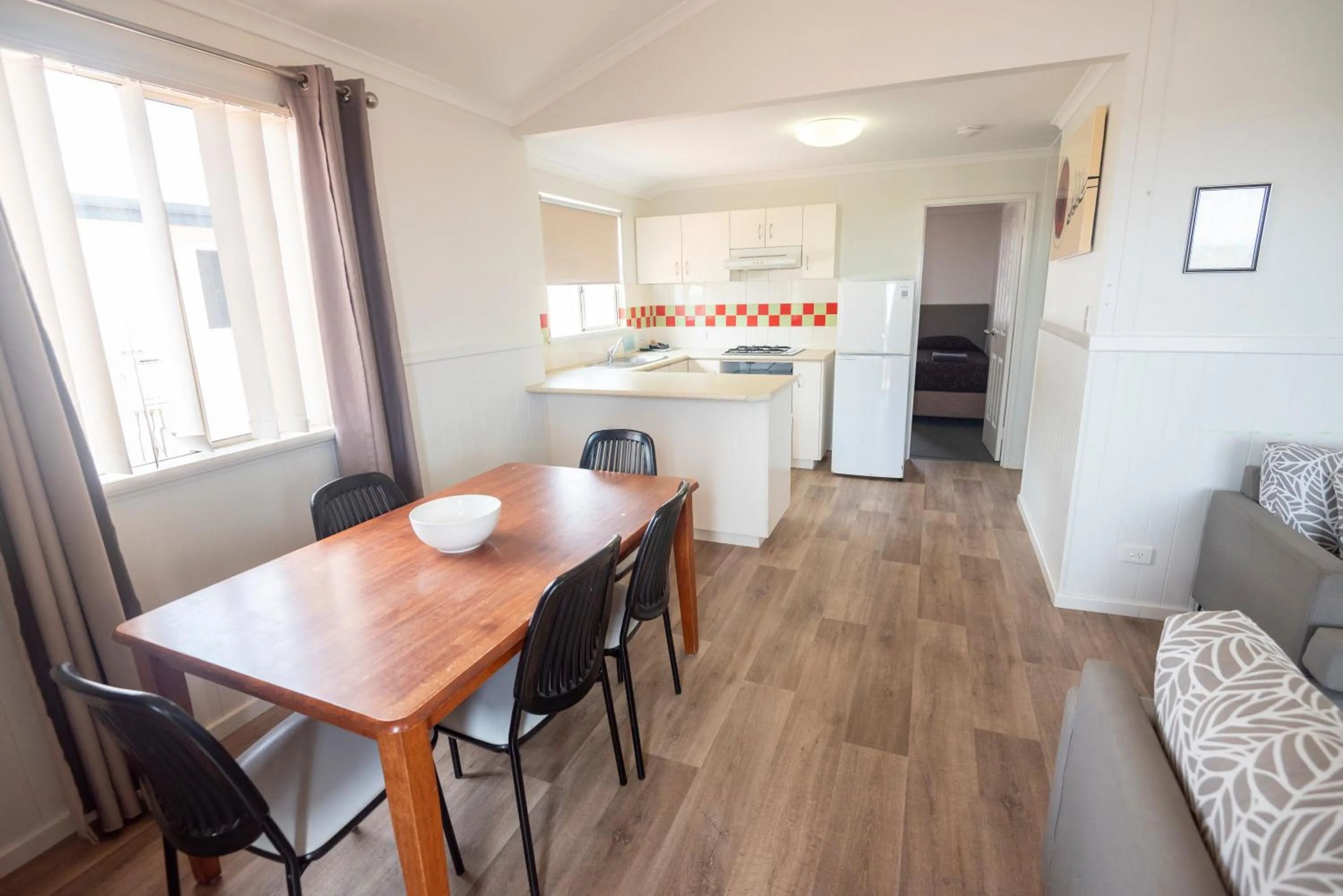 Dining area in Belair Gardens Caravan Park