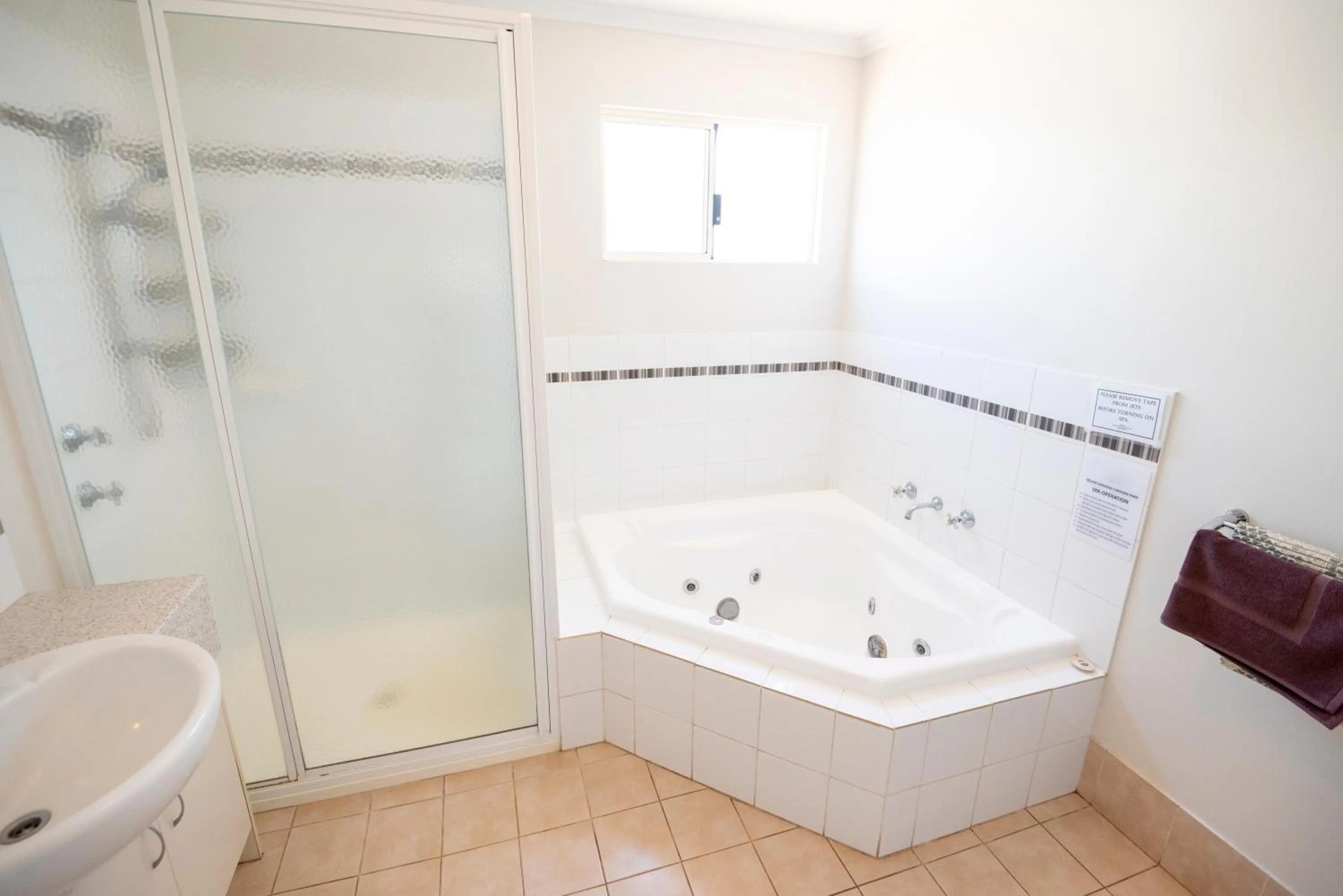 Bathroom in Belair Gardens Caravan Park