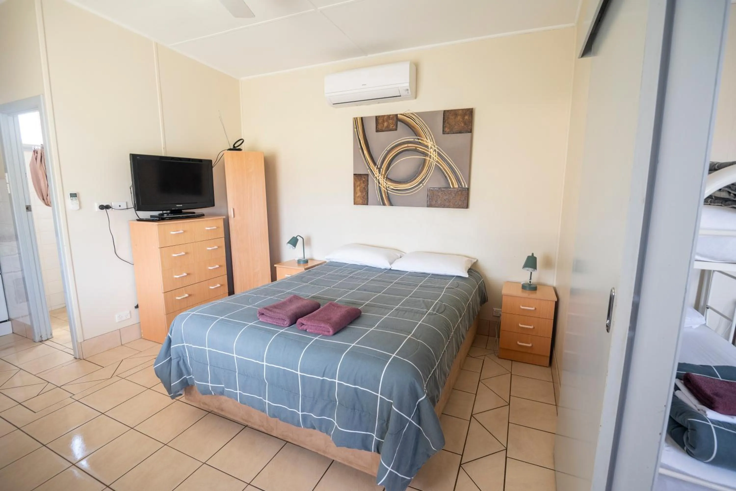 Bed in Belair Gardens Caravan Park