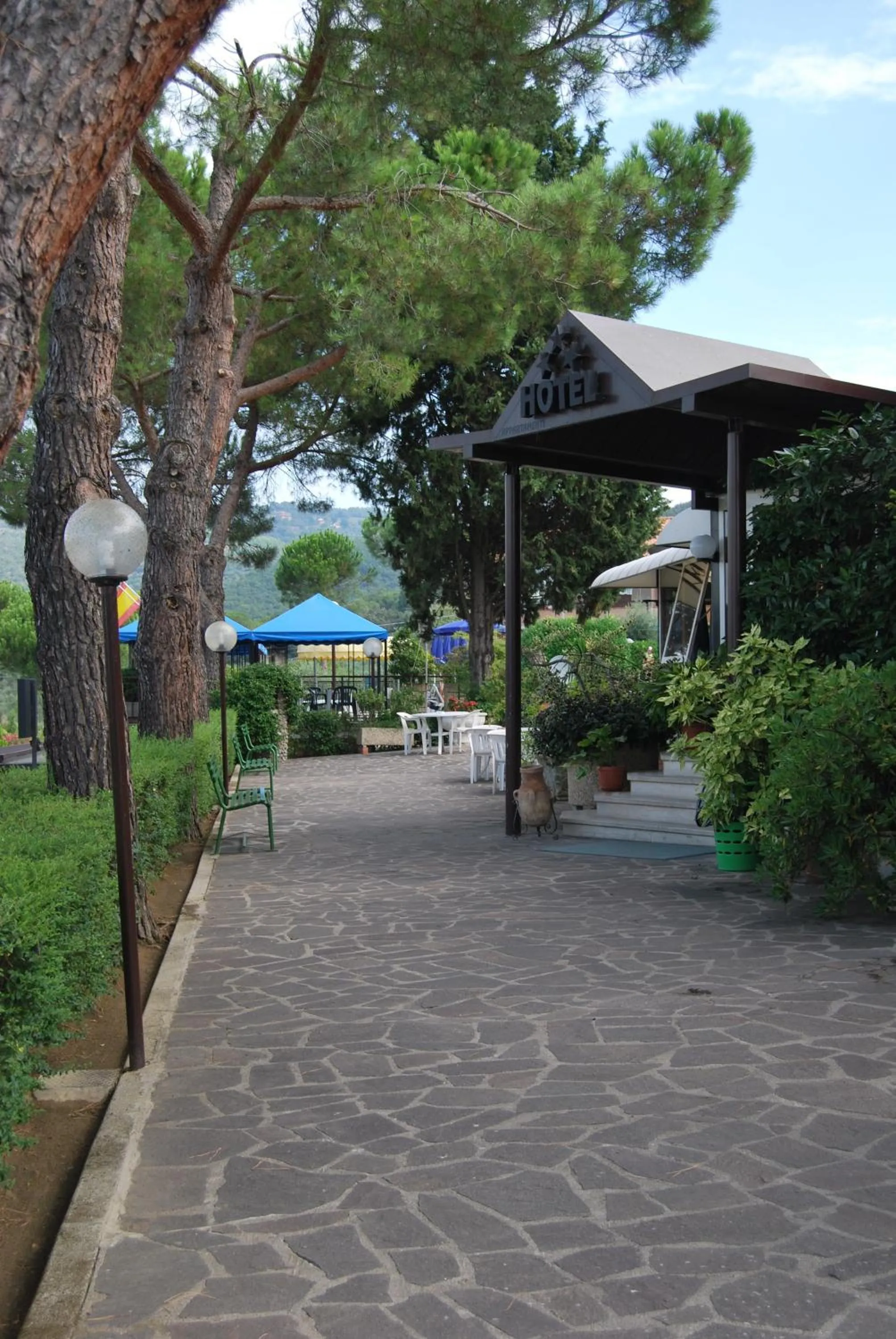 Patio in Hotel Ristorante Il Gabbiano