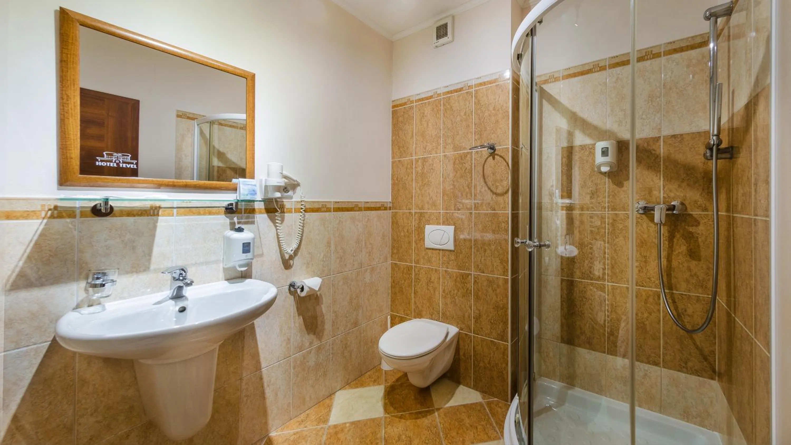 Shower in Hotel Tevel