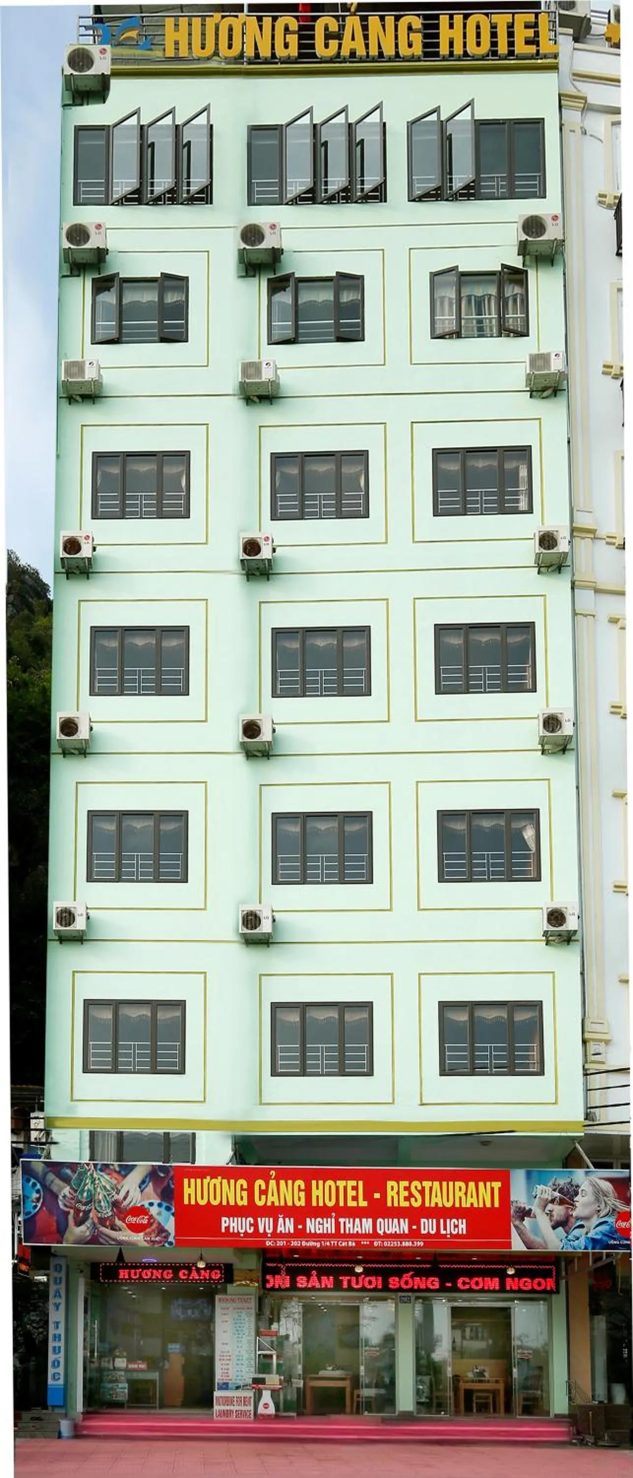 Text overlay in Huong Cang Sea View Hotel