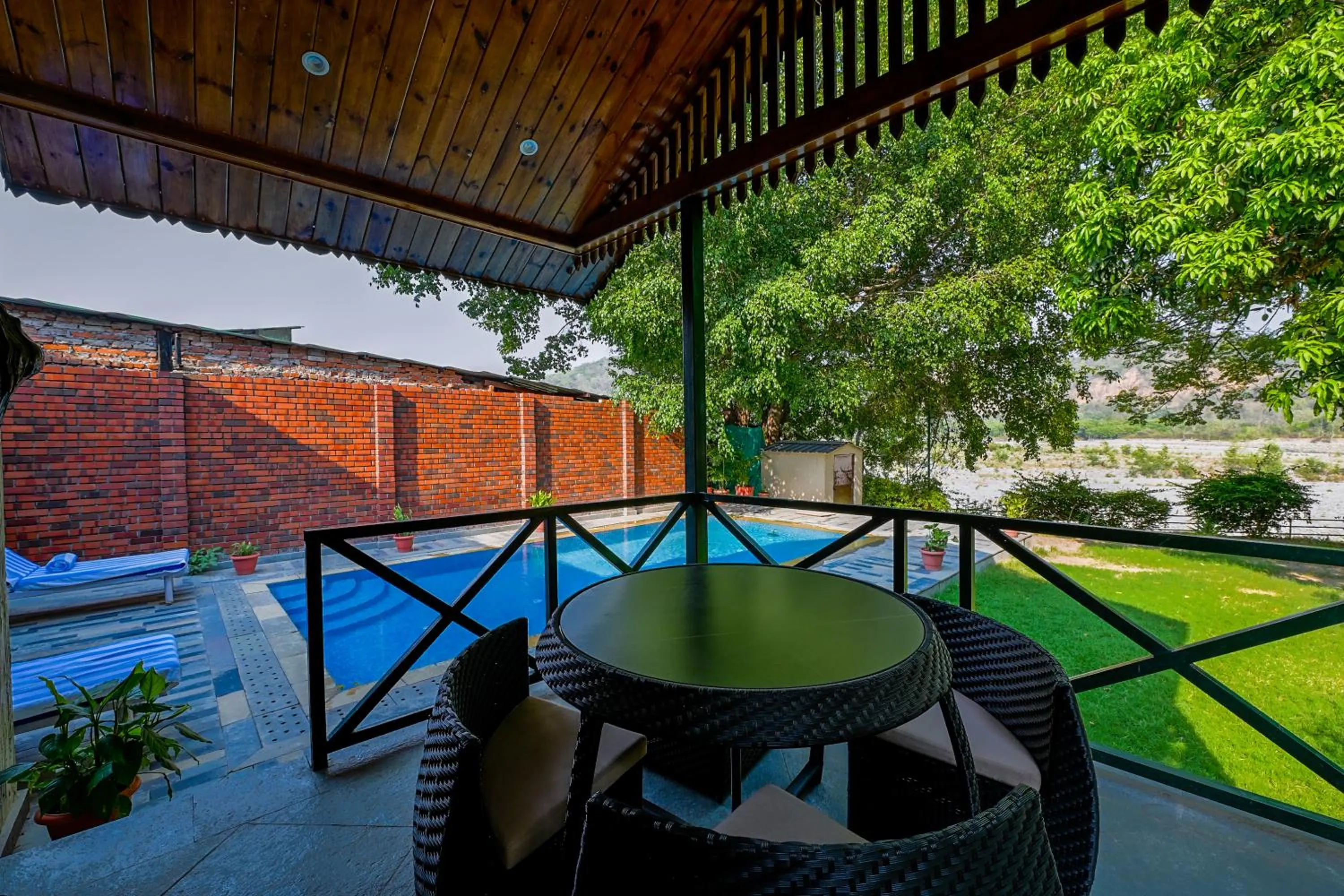 Balcony/Terrace in Tarangi Resort and Spa