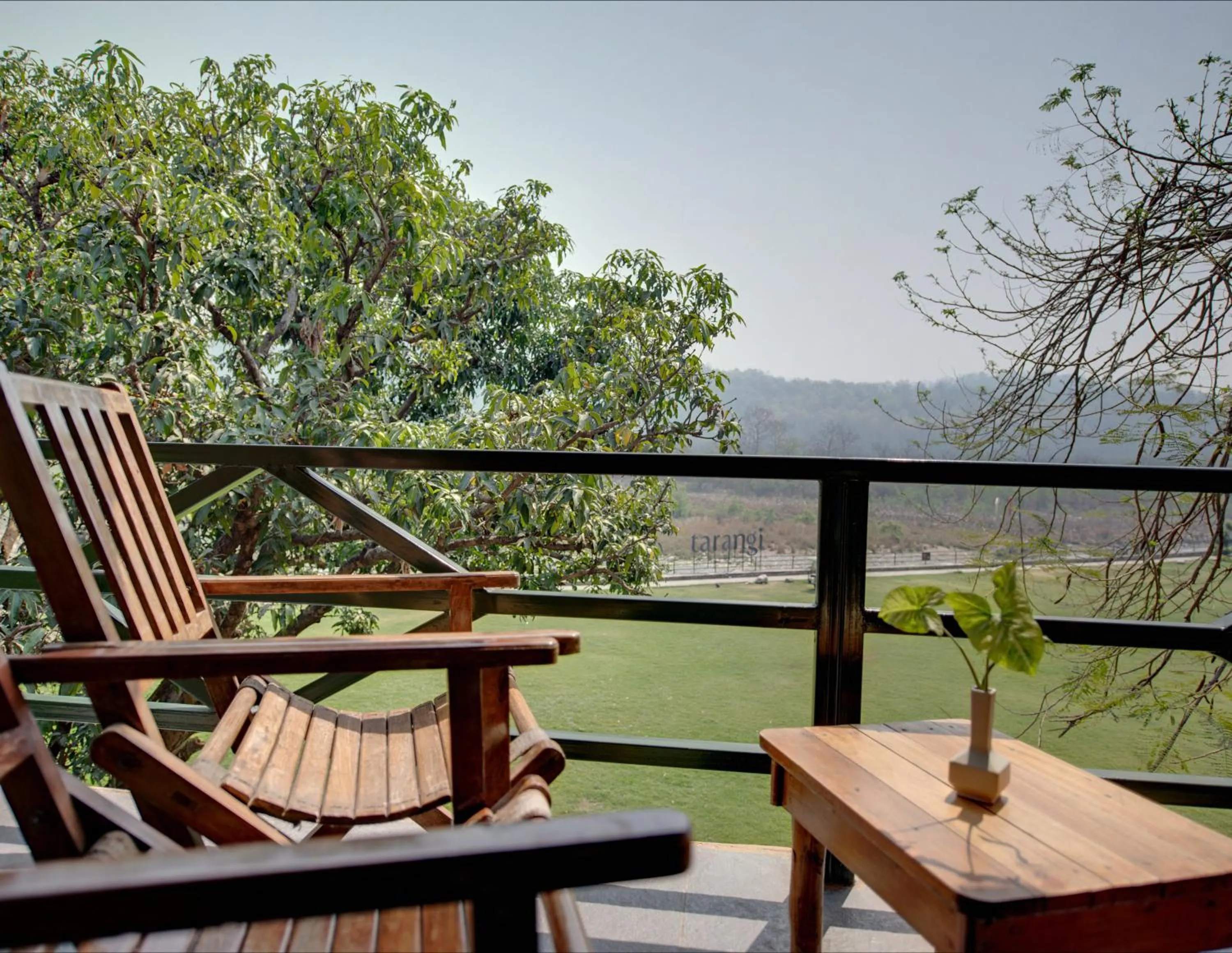 Balcony/Terrace in Tarangi Resort and Spa