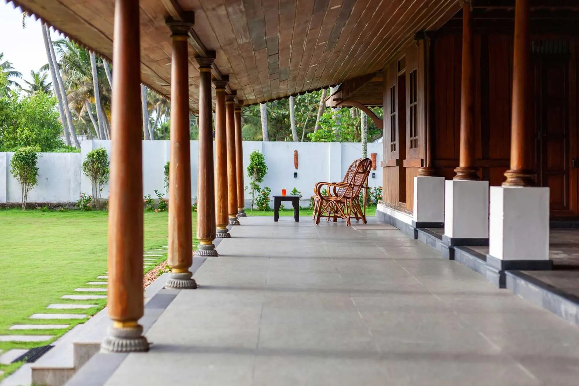 Seating area in Deshadan's Tarangi Beach Villas,Marari