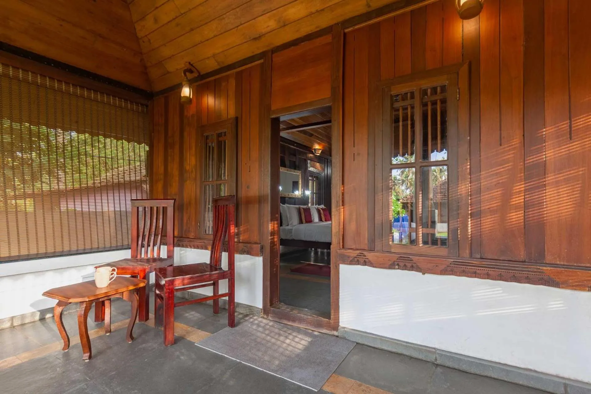 Seating area in Deshadan's Tarangi Beach Villas,Marari