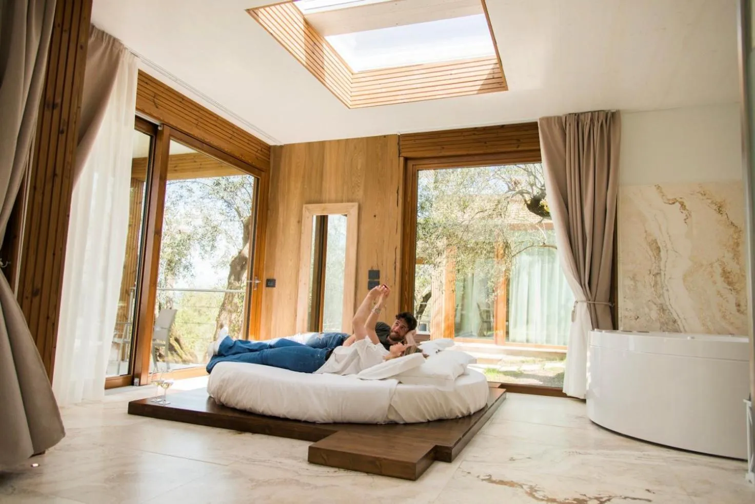 Photo of the whole room, Bed in EcoResort Il Cantico della Natura