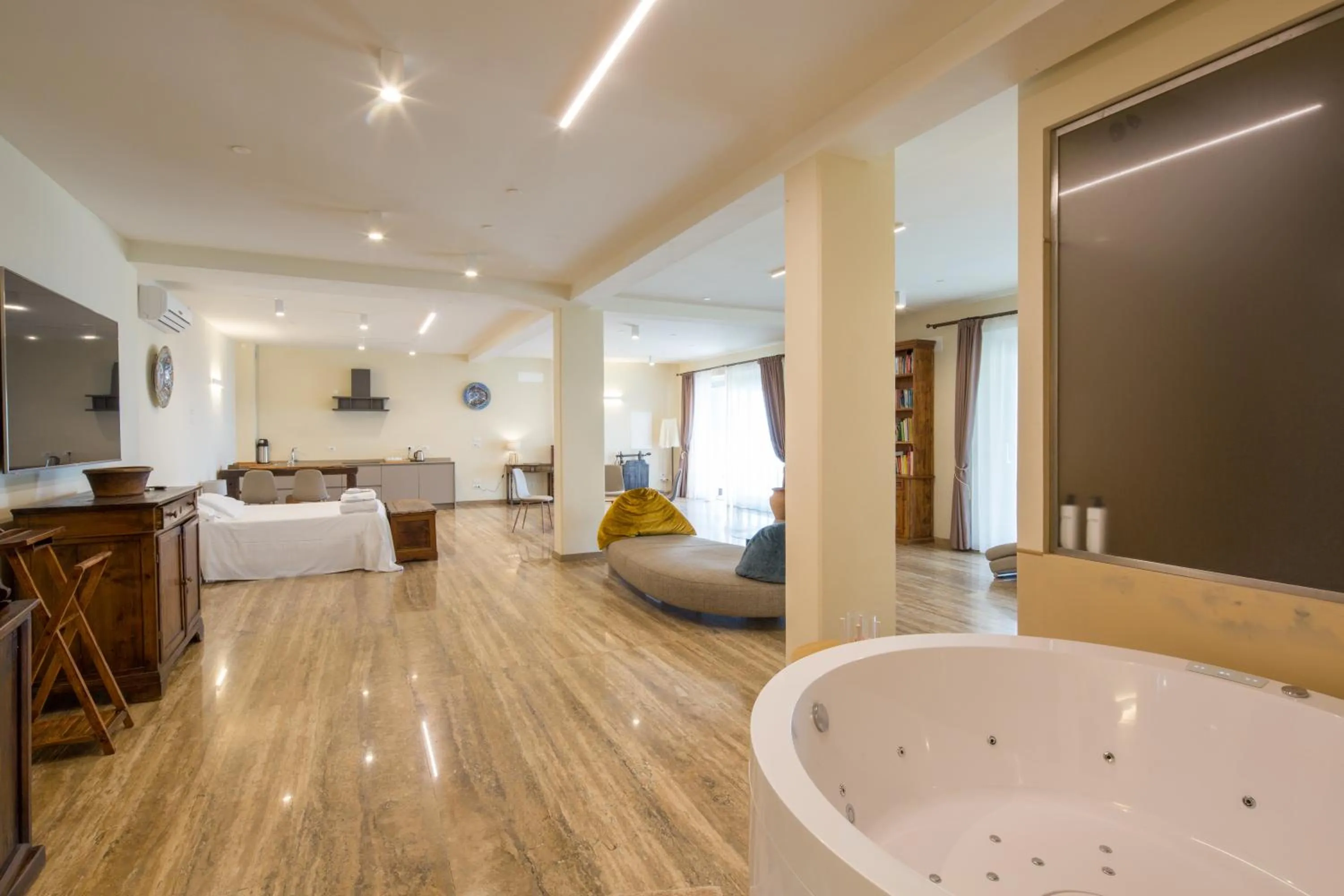 Bed in EcoResort Il Cantico della Natura