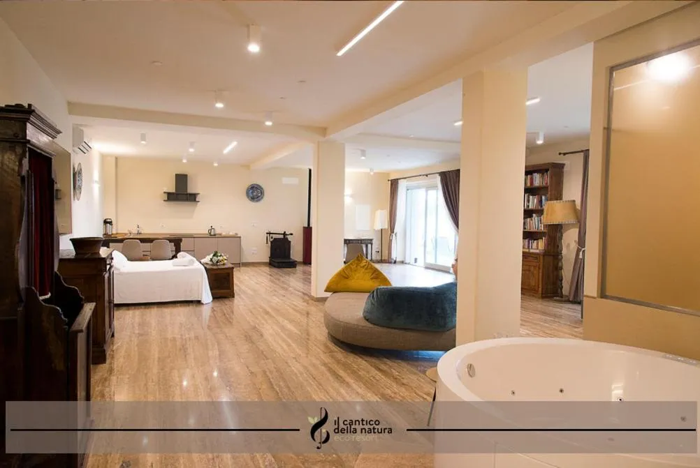 Bed in EcoResort Il Cantico della Natura